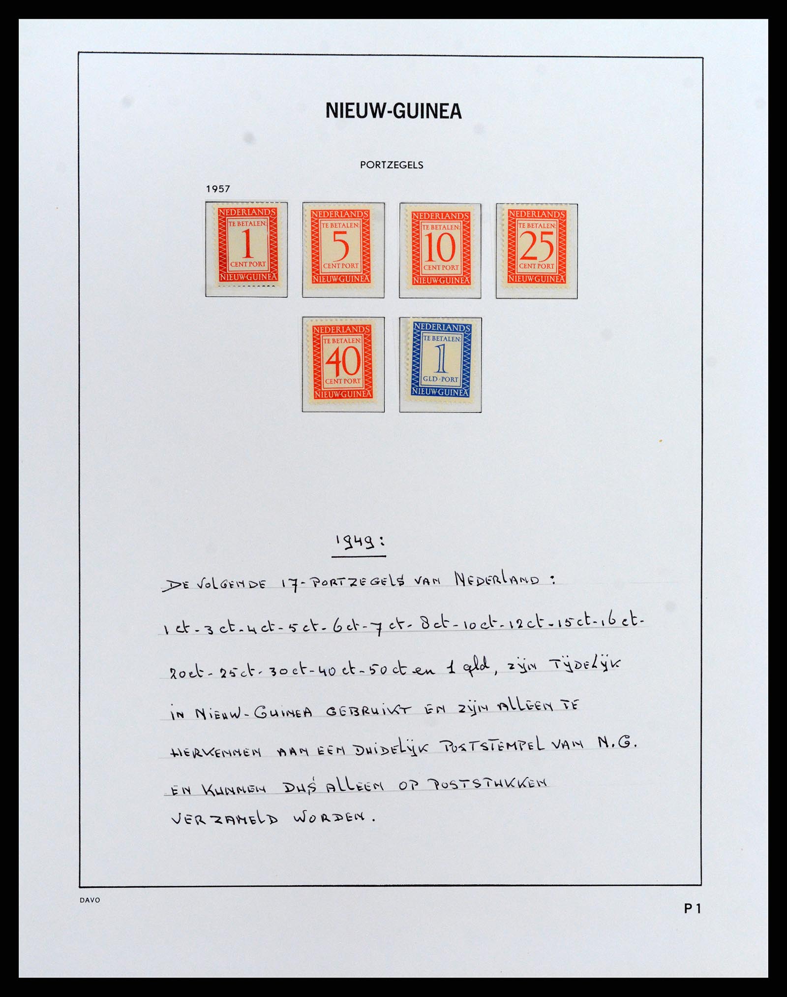 37842 044 - Postzegelverzameling 37842 Nederlands Indië 1864-1948.