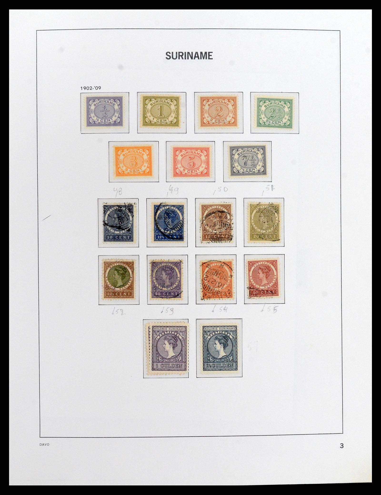 37843 003 - Postzegelverzameling 37843 Suriname 1873-2008.