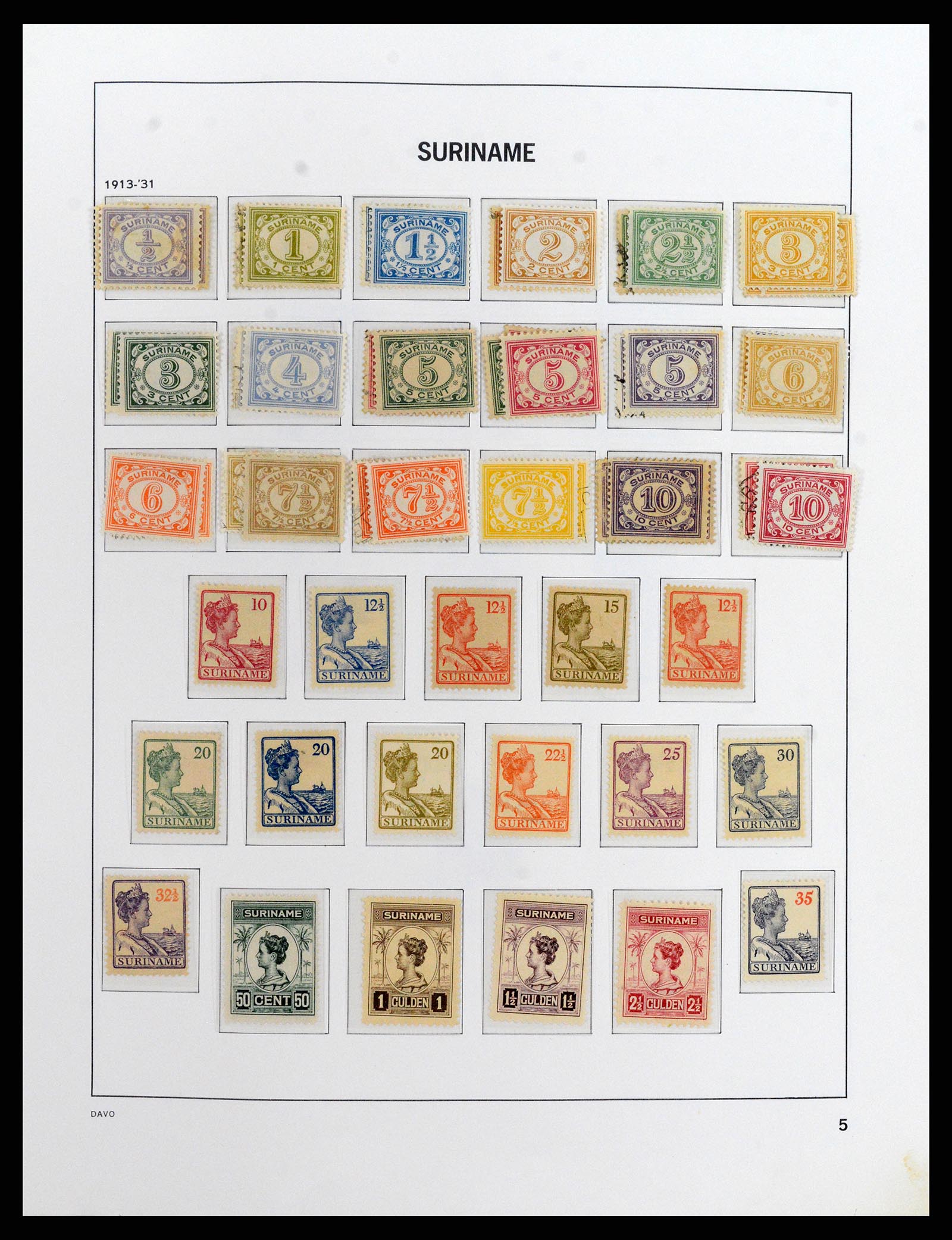 37843 006 - Stamp Collection 37843 Suriname 1873-2008.
