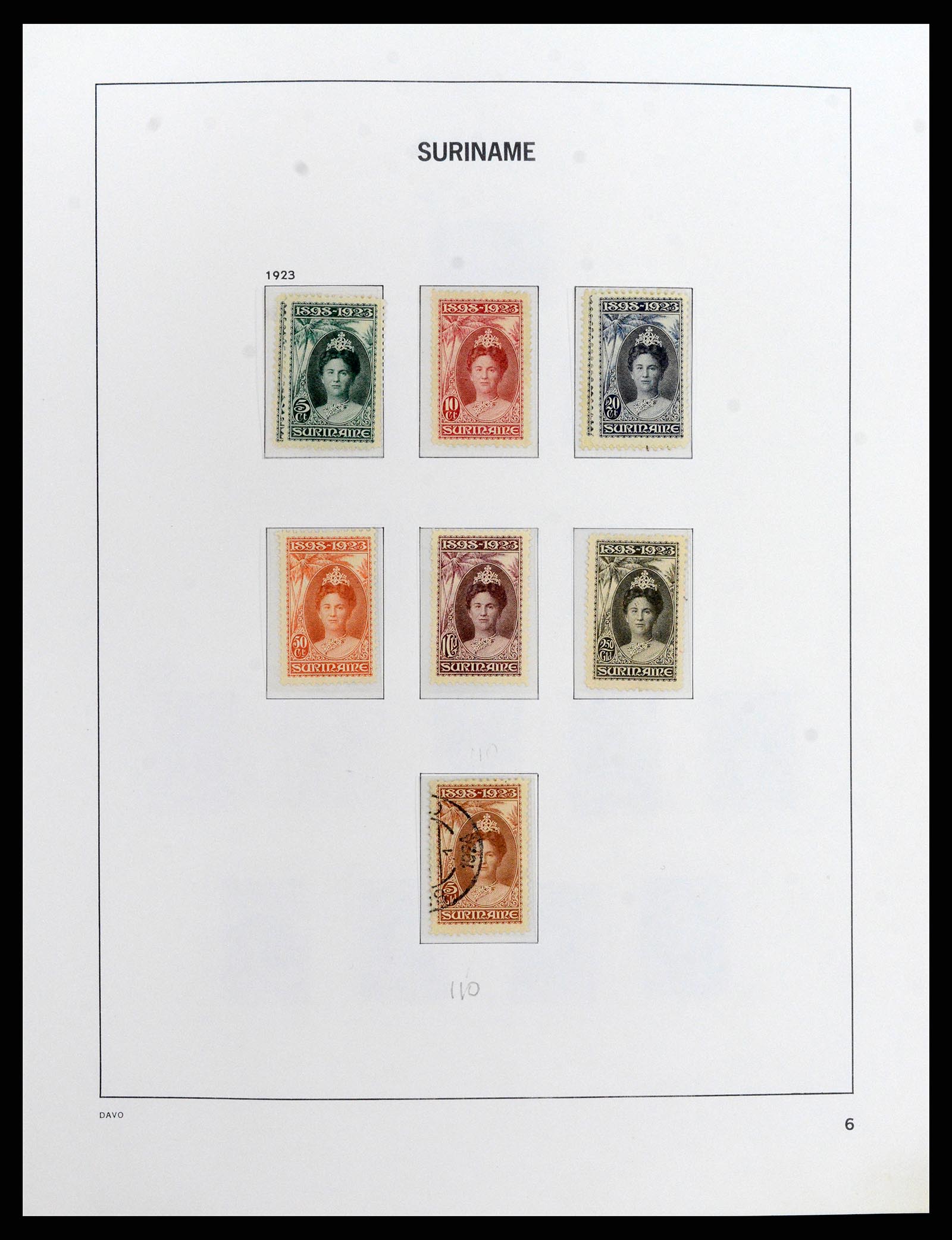 37843 007 - Postzegelverzameling 37843 Suriname 1873-2008.