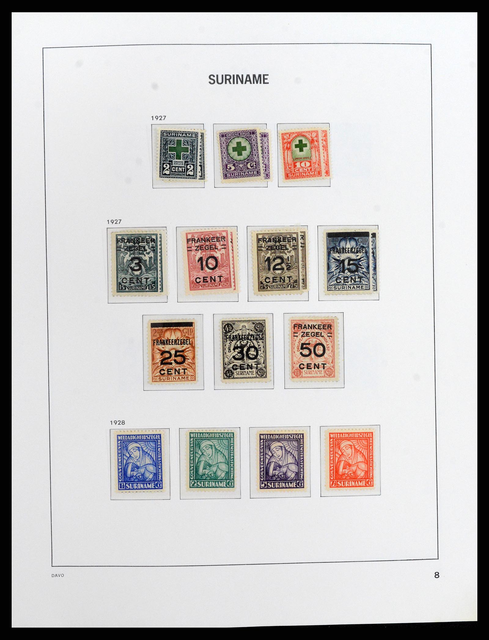 37843 009 - Postzegelverzameling 37843 Suriname 1873-2008.