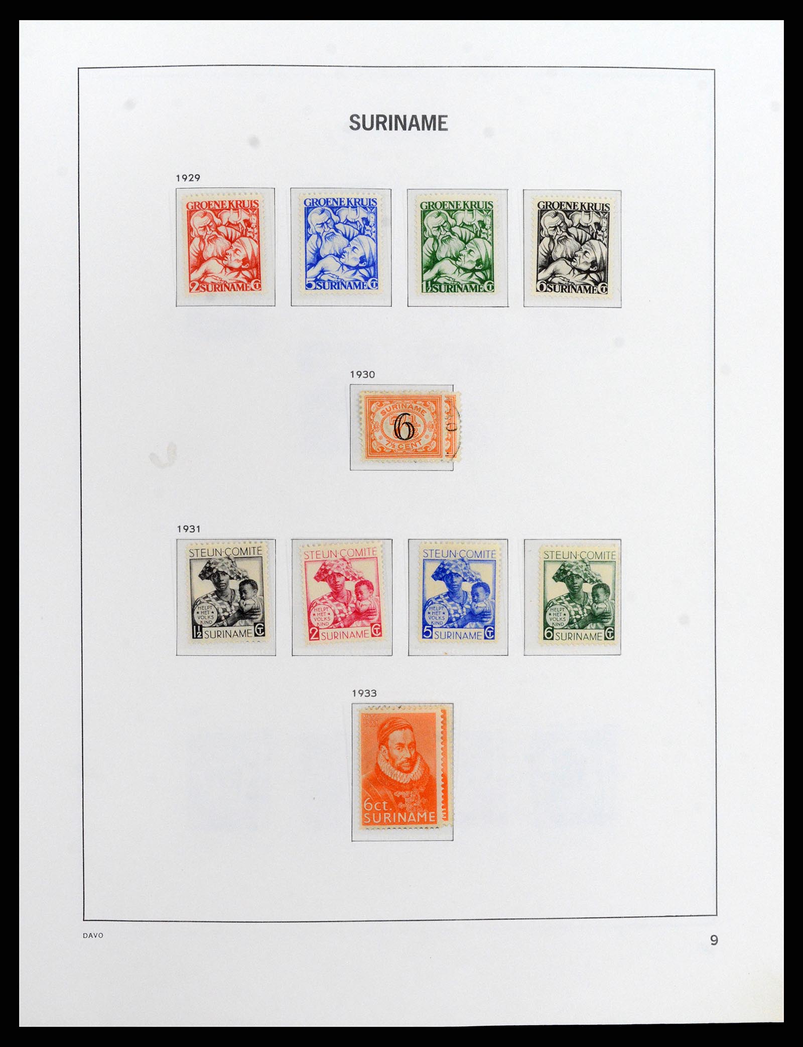 37843 010 - Postzegelverzameling 37843 Suriname 1873-2008.