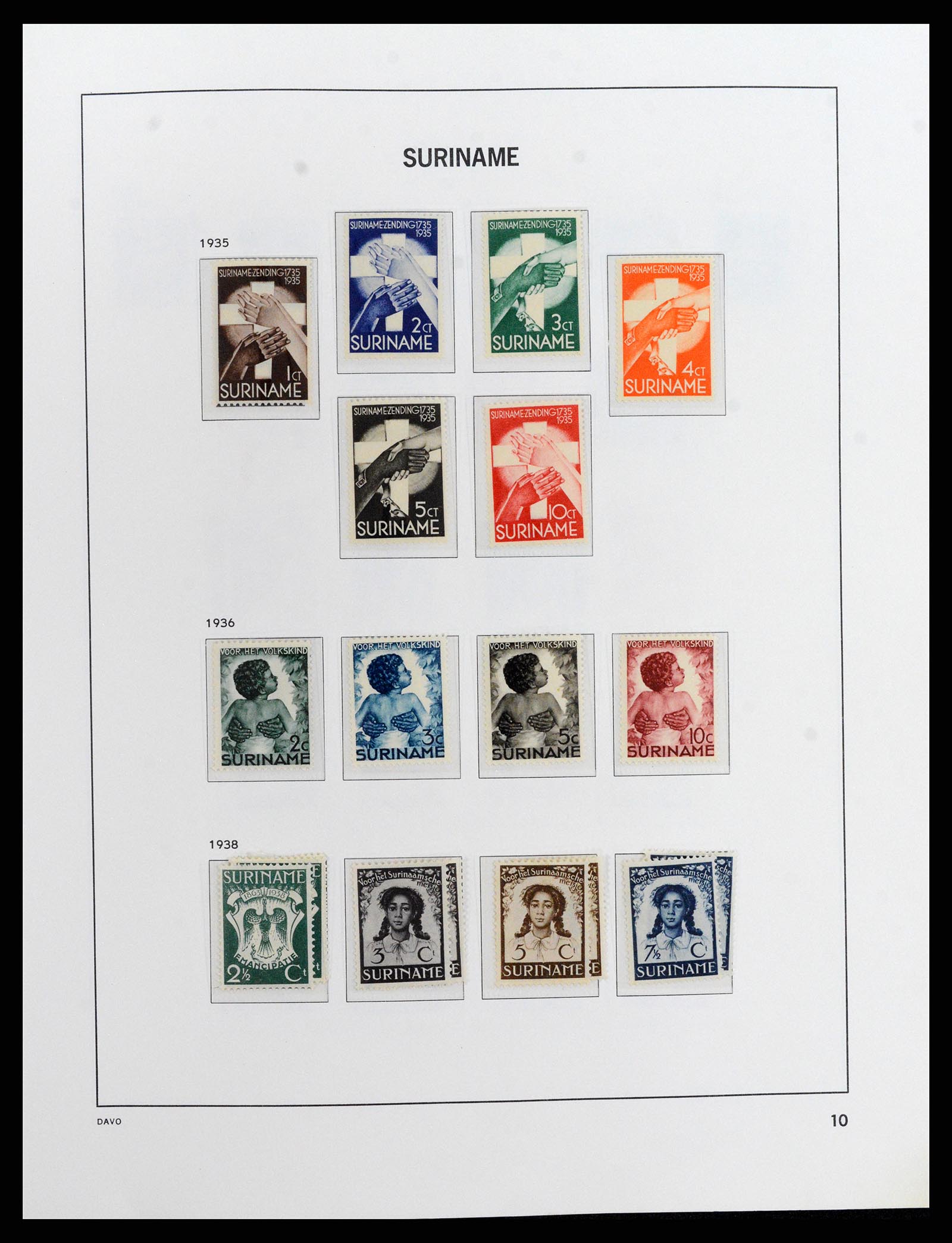 37843 011 - Postzegelverzameling 37843 Suriname 1873-2008.