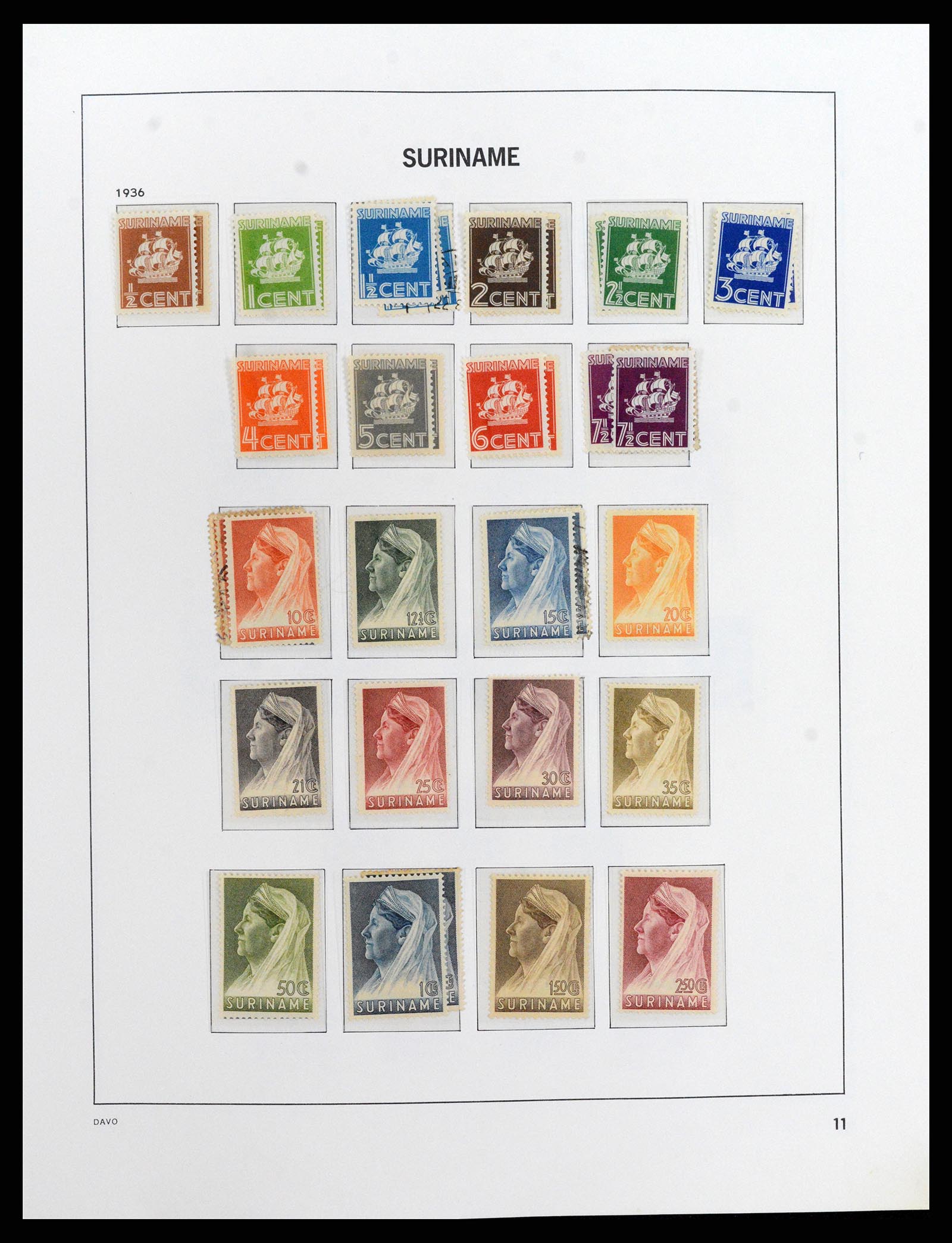 37843 012 - Postzegelverzameling 37843 Suriname 1873-2008.