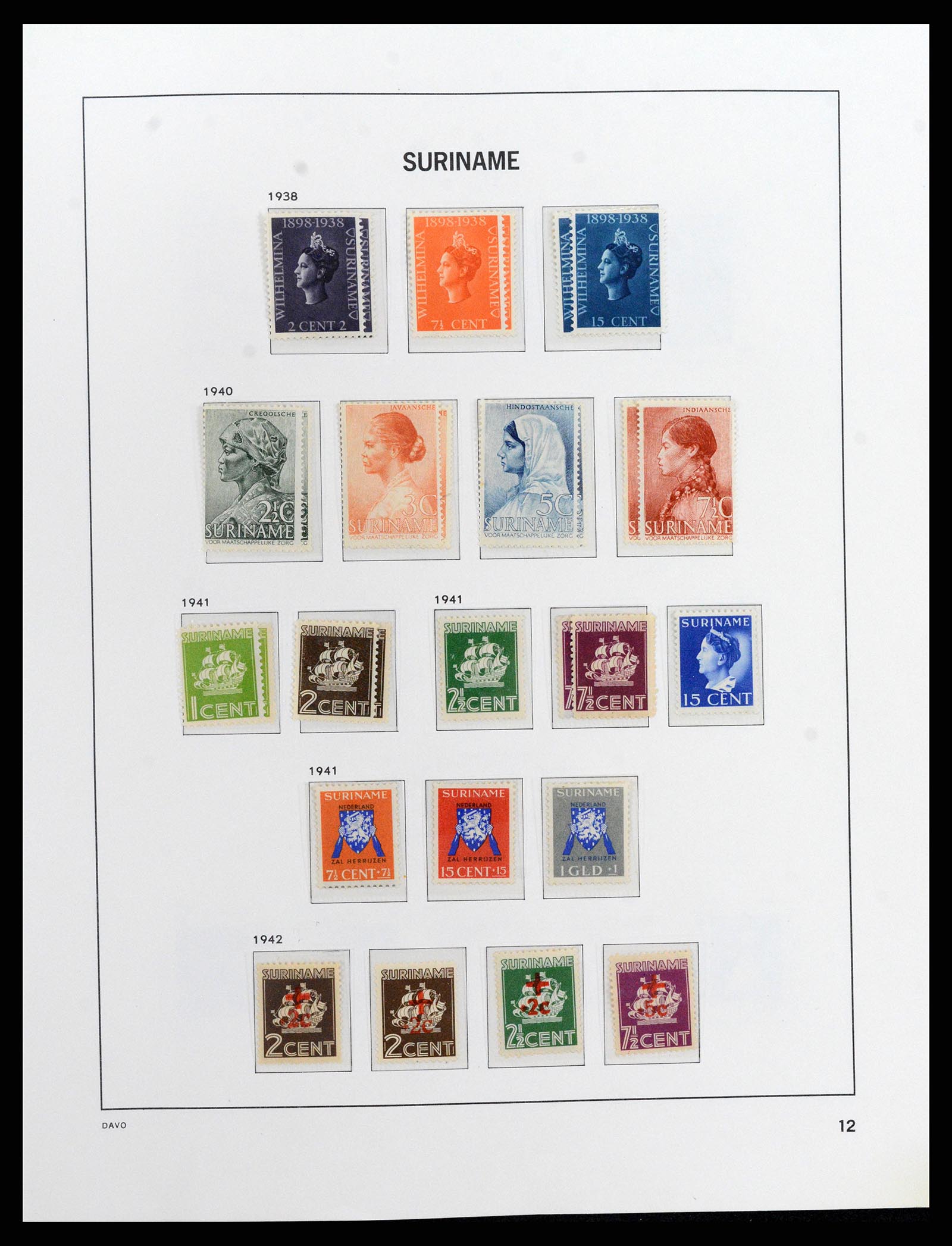 37843 013 - Postzegelverzameling 37843 Suriname 1873-2008.