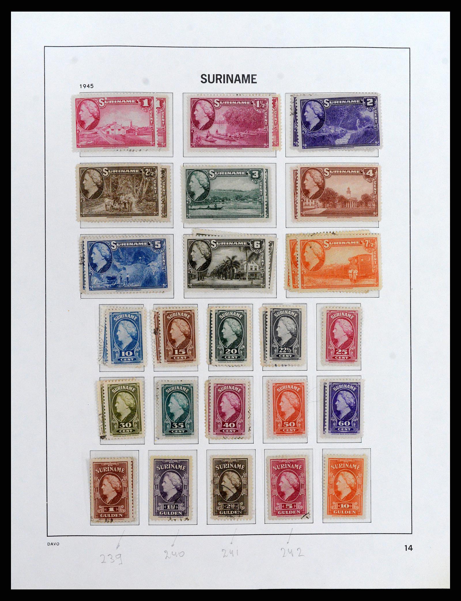 37843 015 - Postzegelverzameling 37843 Suriname 1873-2008.