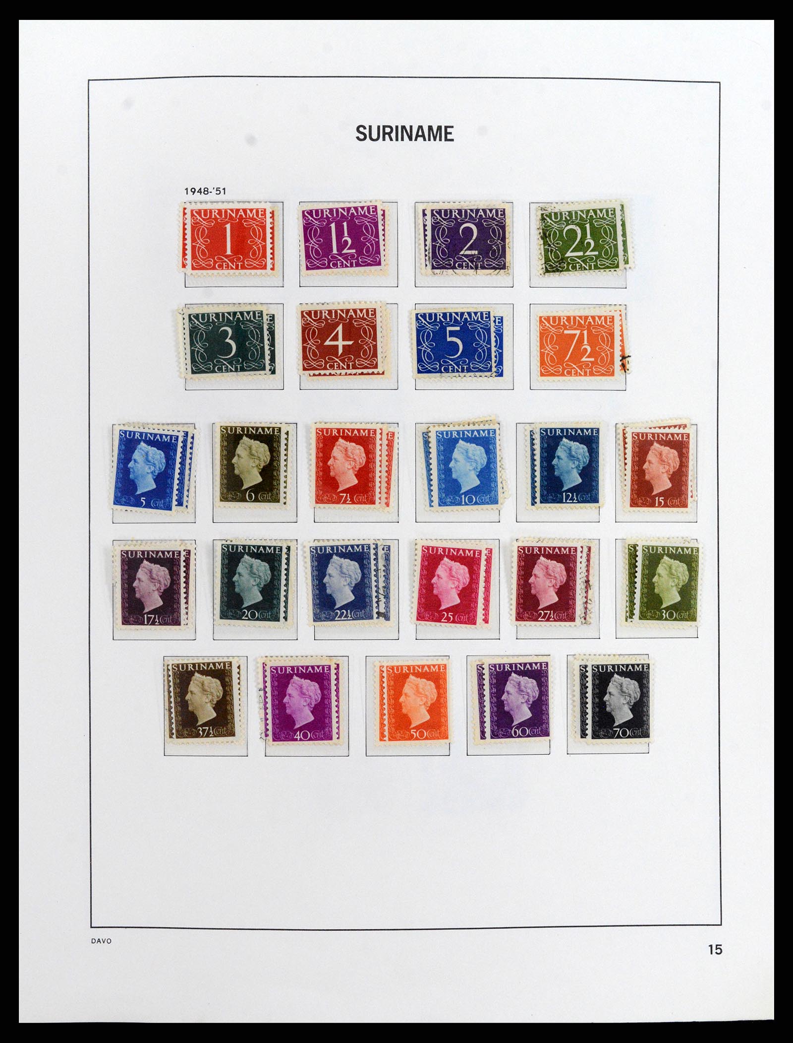 37843 016 - Postzegelverzameling 37843 Suriname 1873-2008.