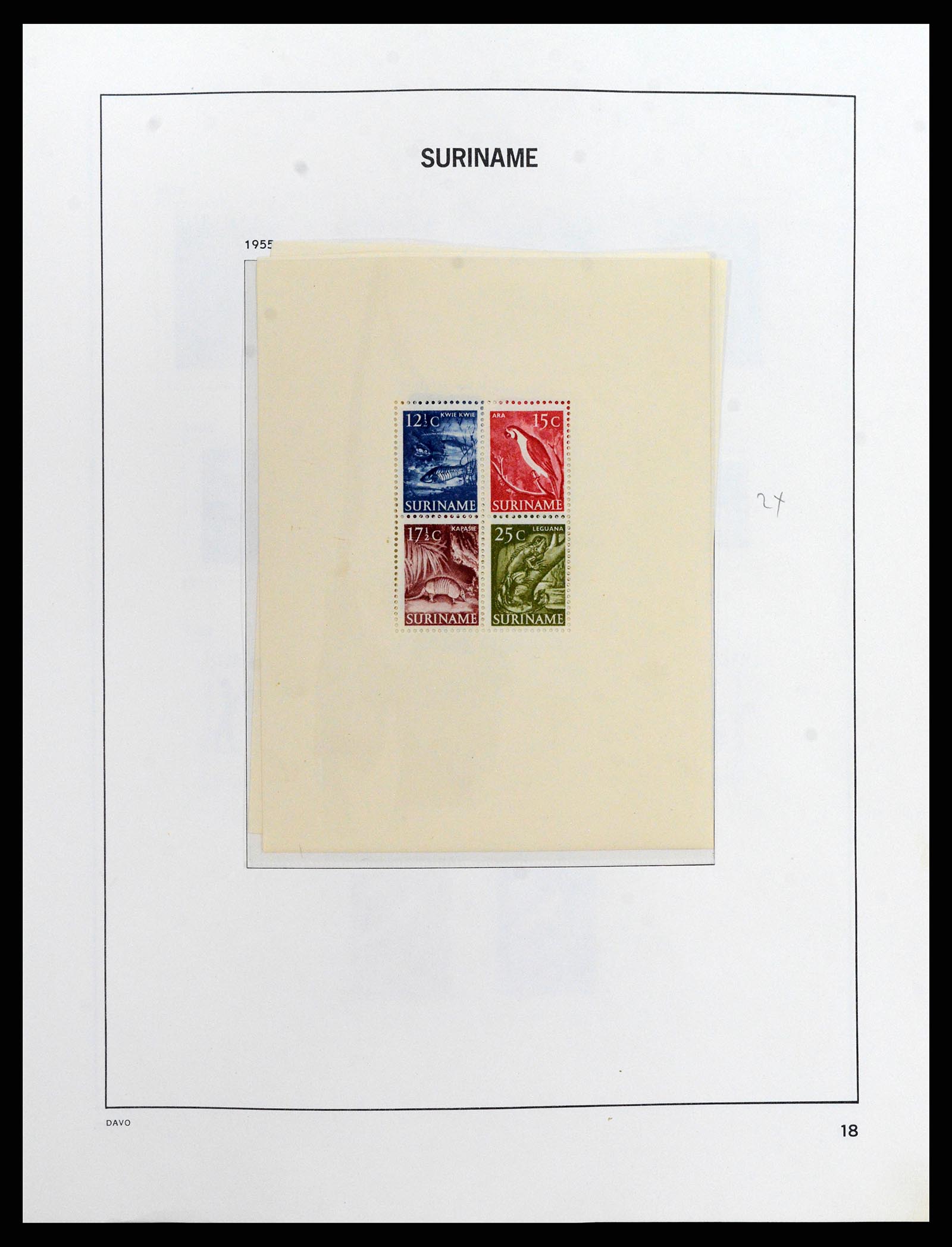 37843 019 - Postzegelverzameling 37843 Suriname 1873-2008.