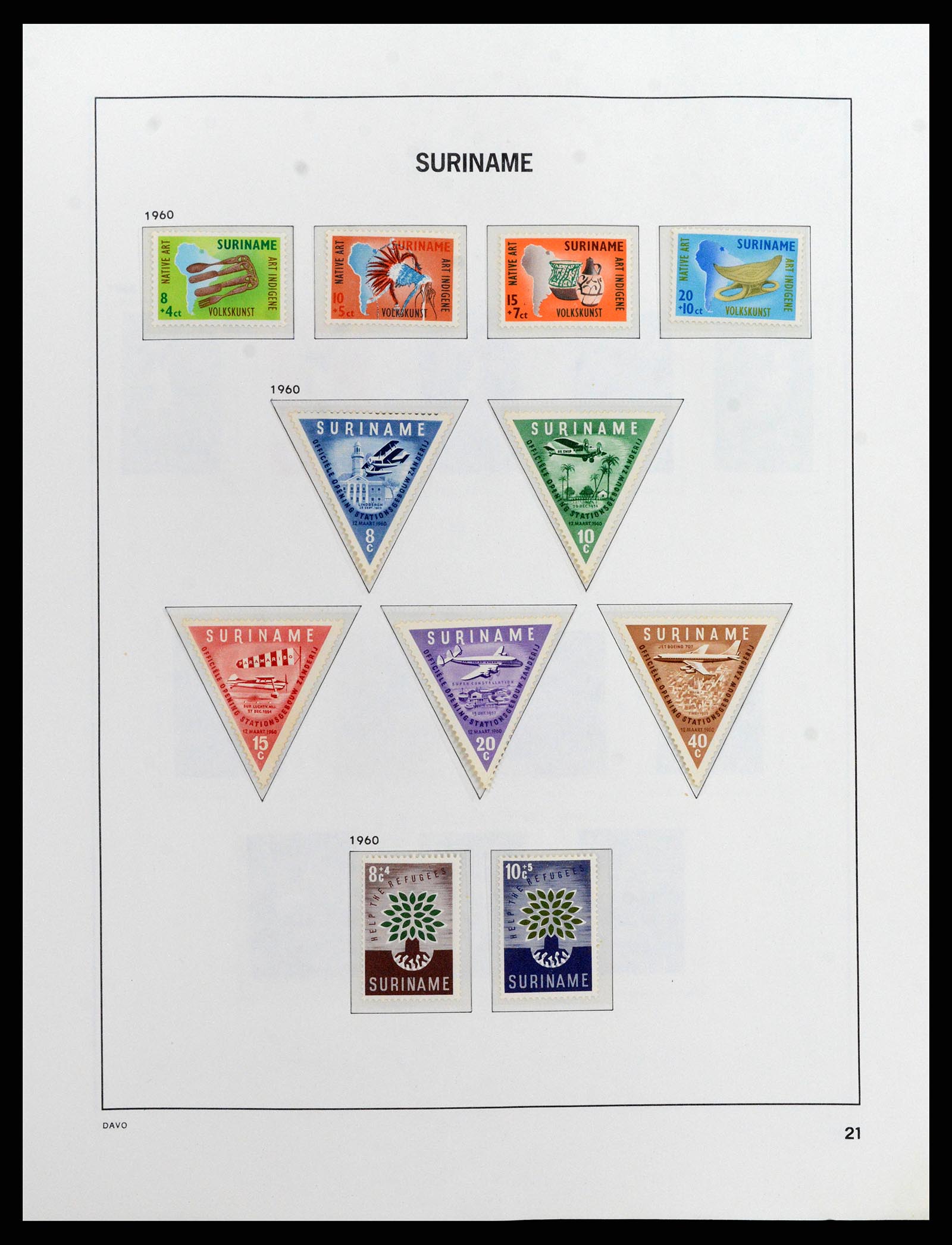 37843 022 - Stamp Collection 37843 Suriname 1873-2008.