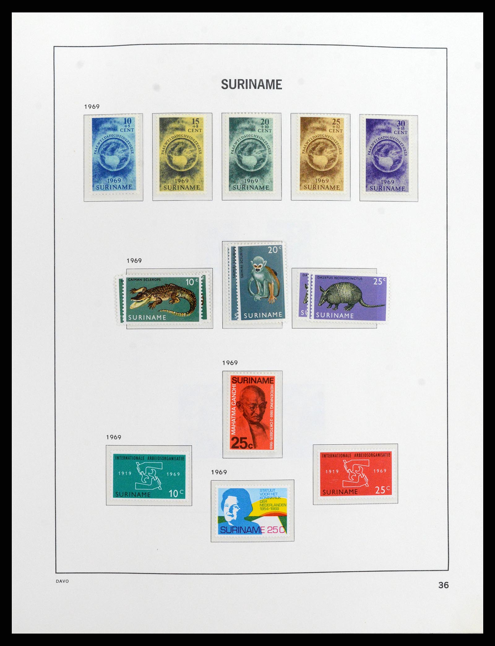 37843 040 - Stamp Collection 37843 Suriname 1873-2008.
