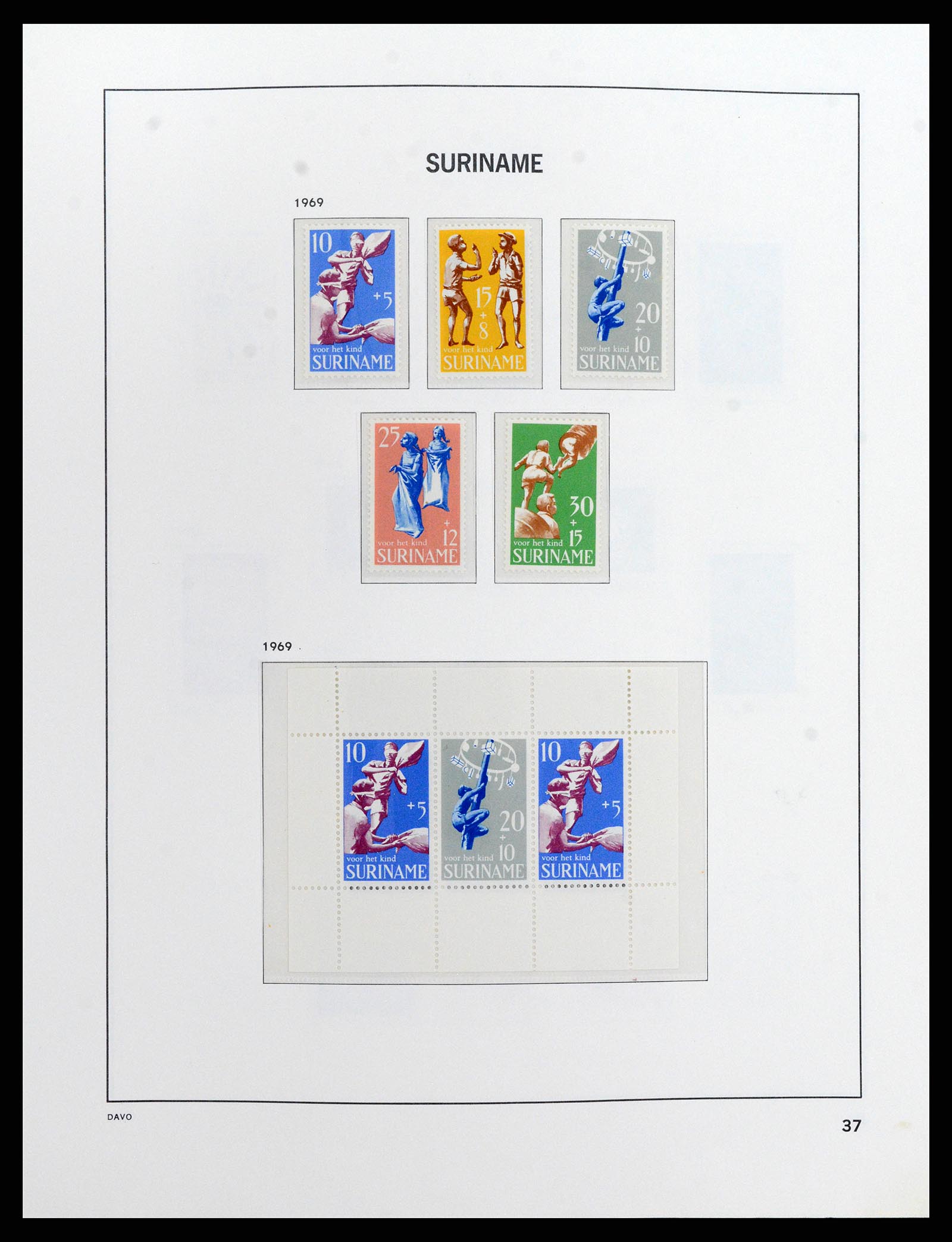 37843 041 - Postzegelverzameling 37843 Suriname 1873-2008.