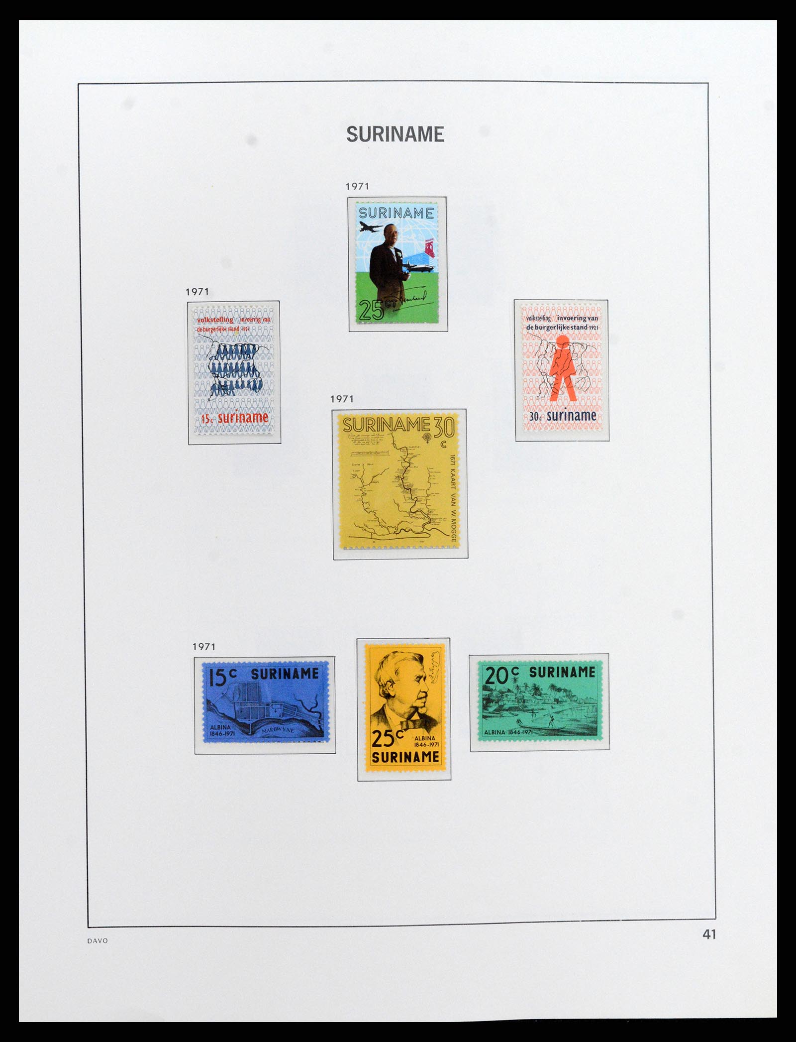 37843 045 - Postzegelverzameling 37843 Suriname 1873-2008.
