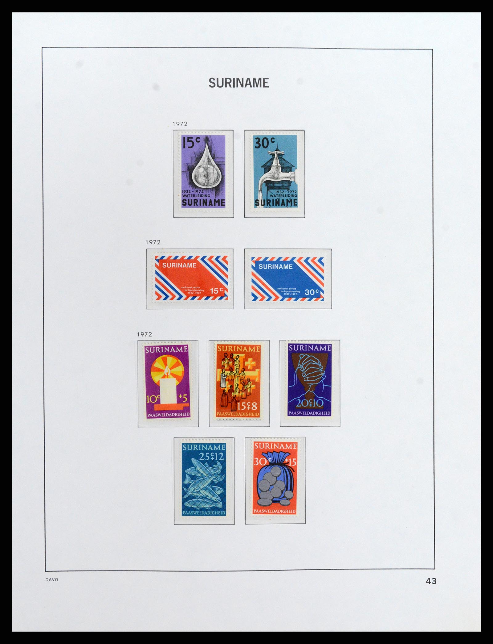 37843 047 - Postzegelverzameling 37843 Suriname 1873-2008.