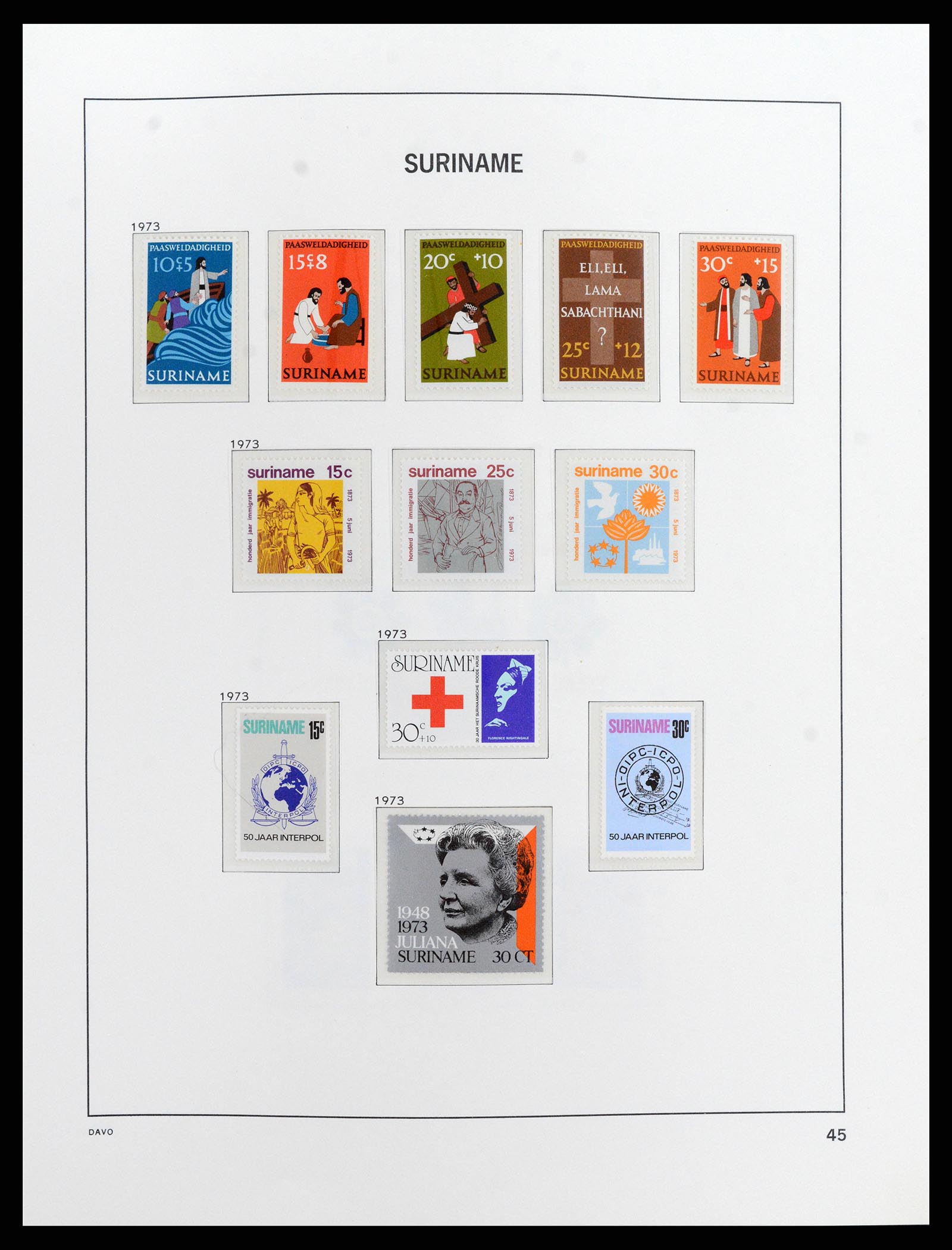 37843 049 - Postzegelverzameling 37843 Suriname 1873-2008.