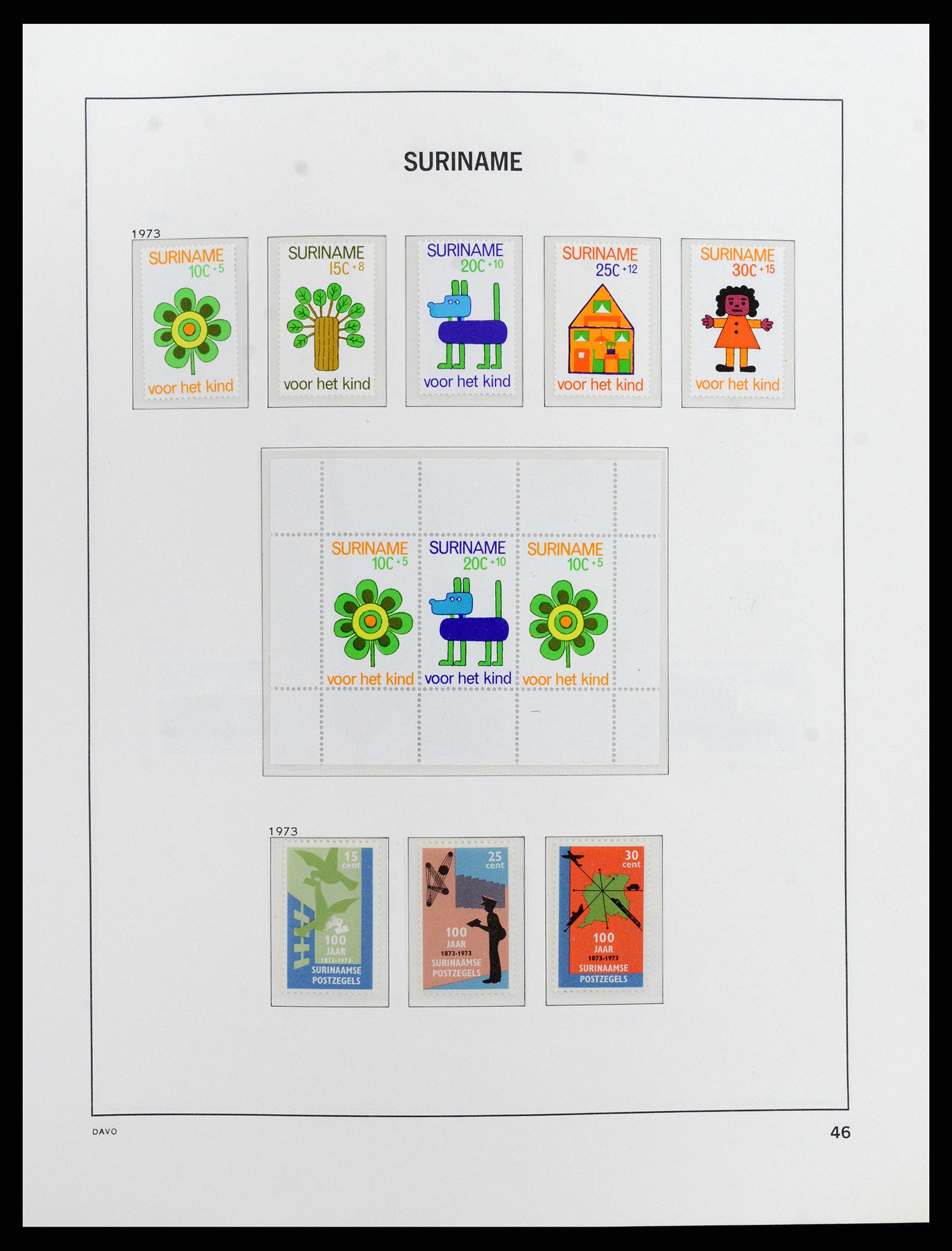 37843 050 - Postzegelverzameling 37843 Suriname 1873-2008.