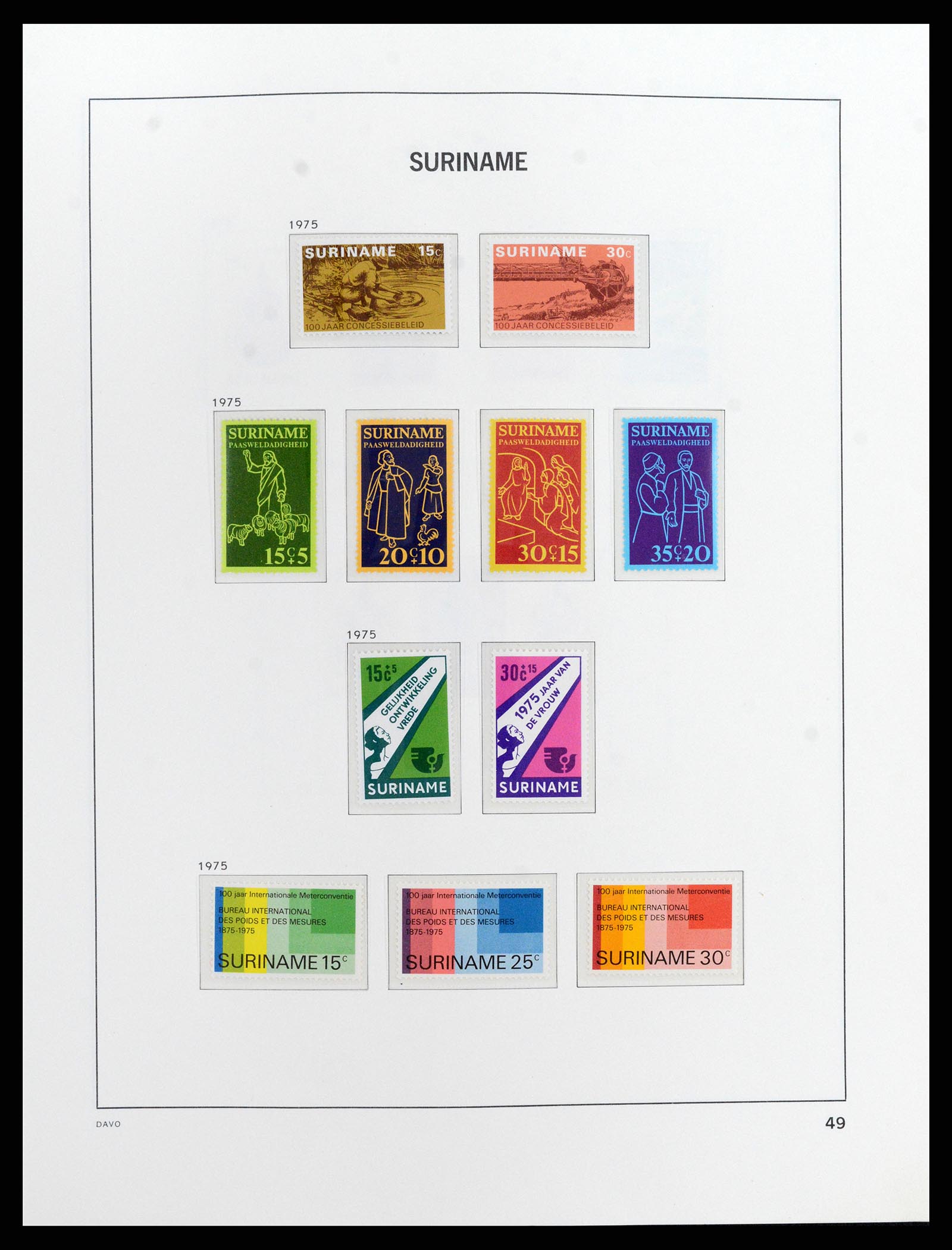 37843 053 - Postzegelverzameling 37843 Suriname 1873-2008.