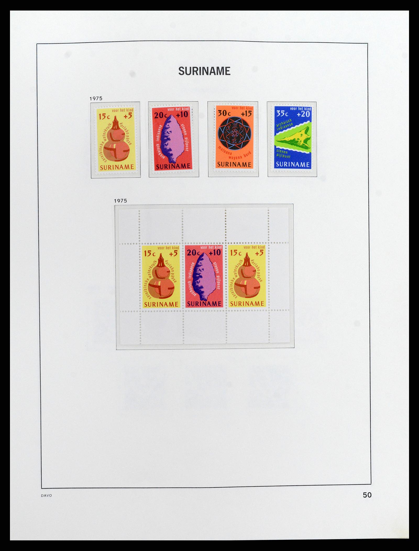 37843 054 - Postzegelverzameling 37843 Suriname 1873-2008.