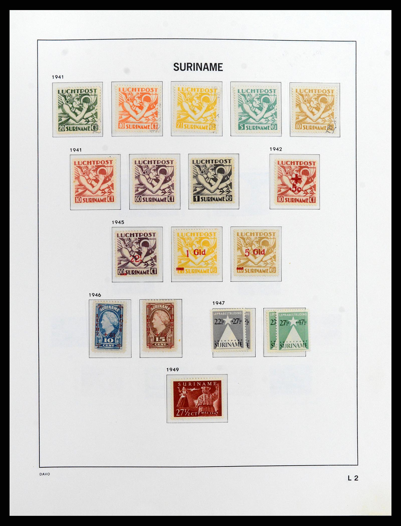 37843 056 - Postzegelverzameling 37843 Suriname 1873-2008.