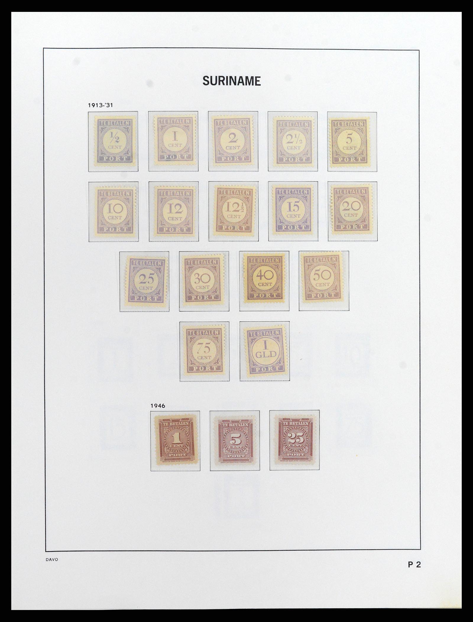 37843 060 - Postzegelverzameling 37843 Suriname 1873-2008.