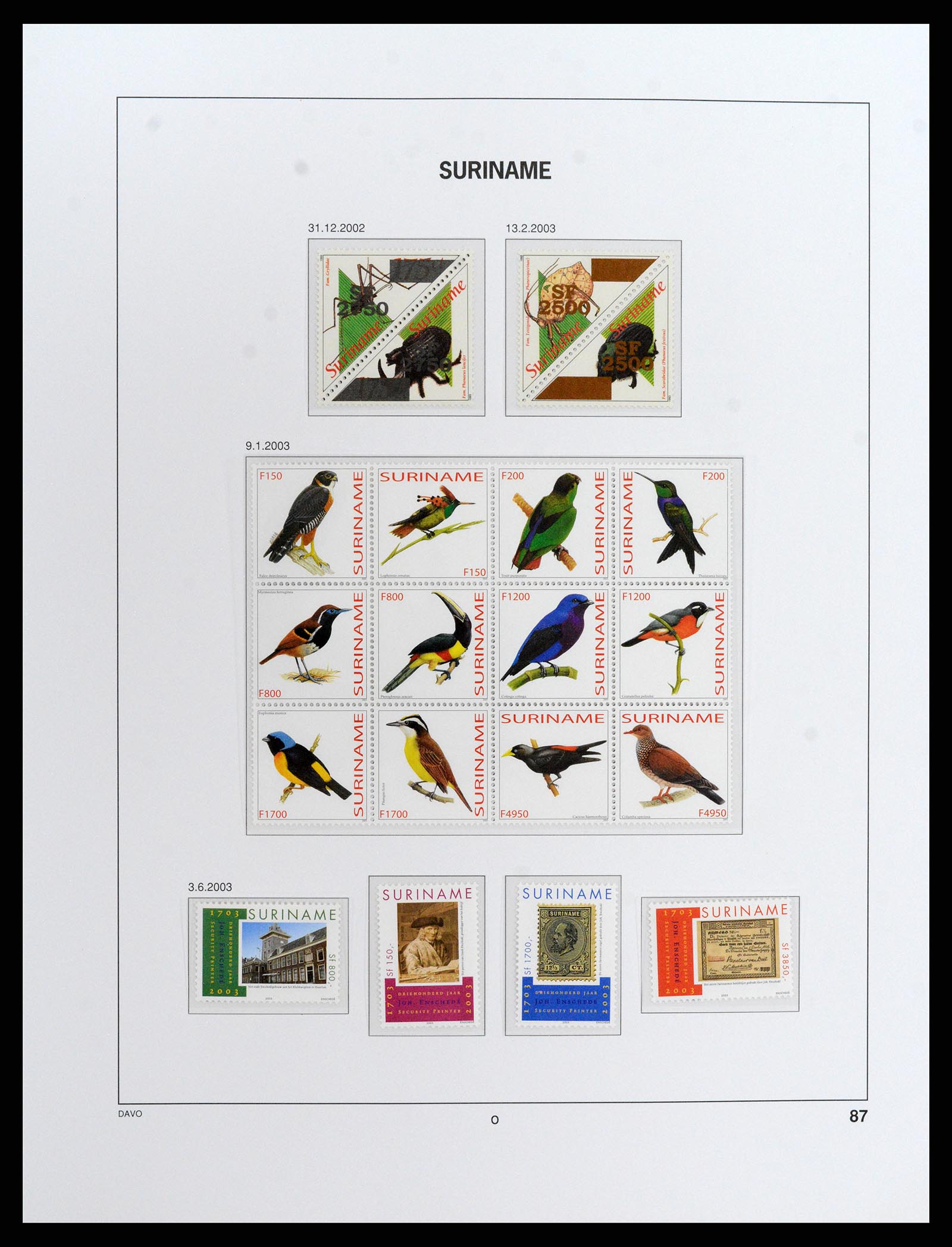 37843 212 - Stamp Collection 37843 Suriname 1873-2008.