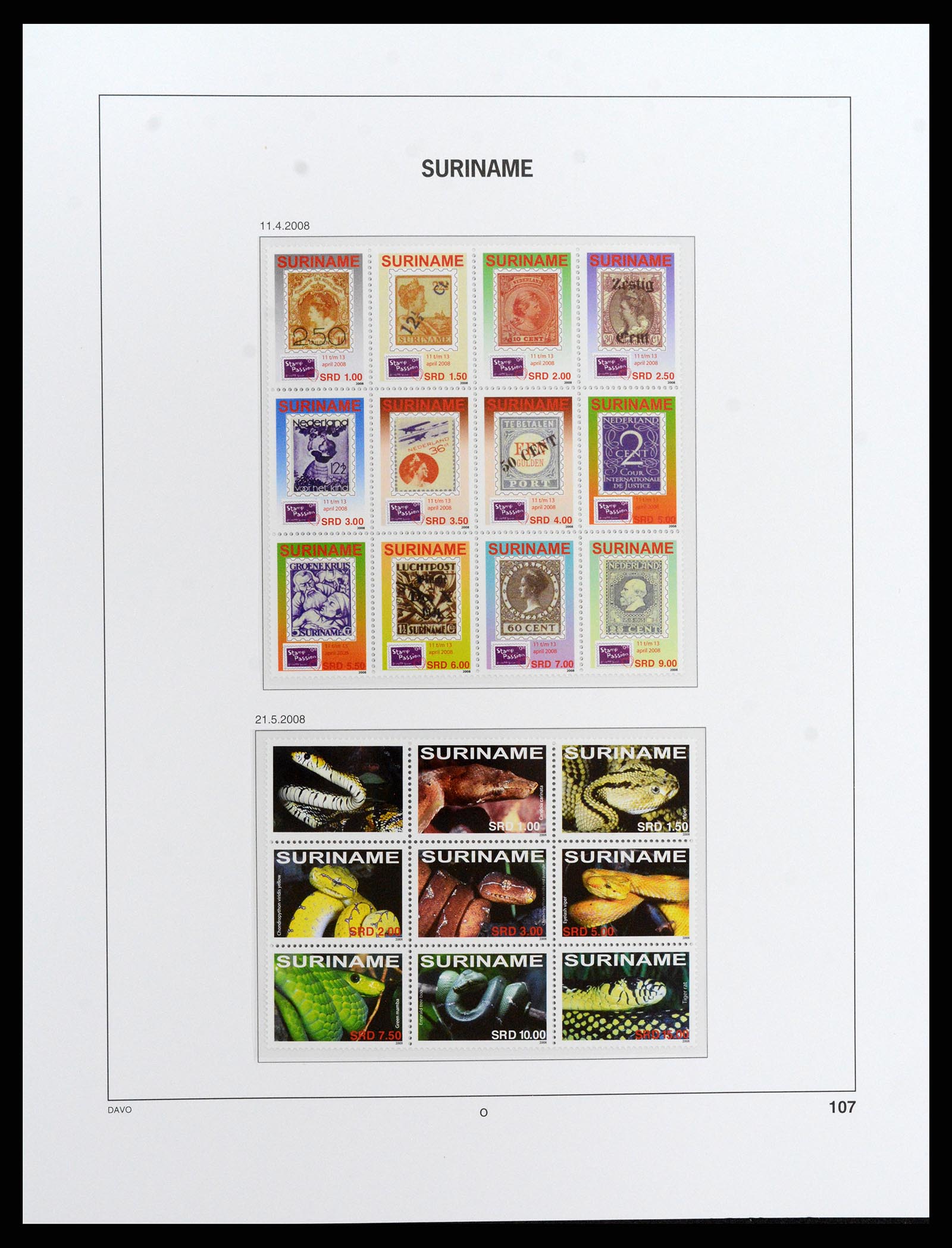 37843 239 - Stamp Collection 37843 Suriname 1873-2008.