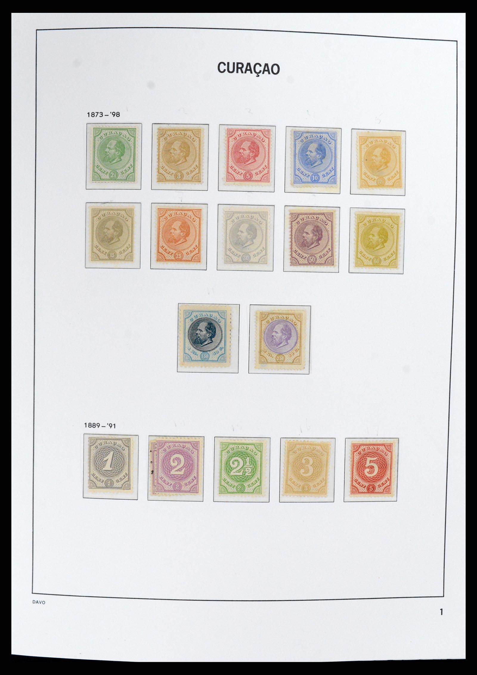 37844 001 - Stamp Collection 37844 Curaçao/Antilles 1873-2010.