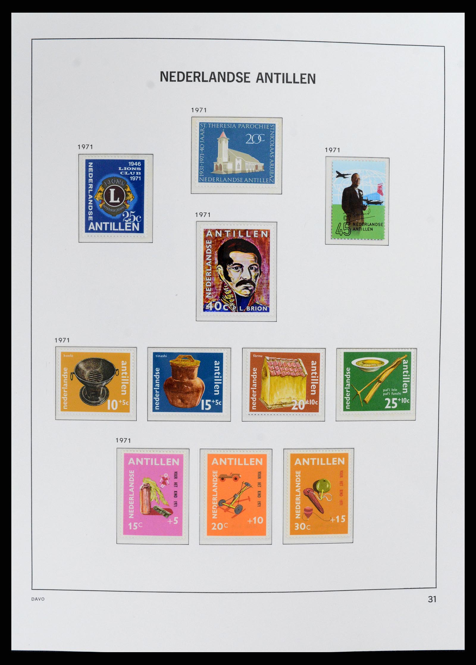 37844 032 - Stamp Collection 37844 Curaçao/Antilles 1873-2010.