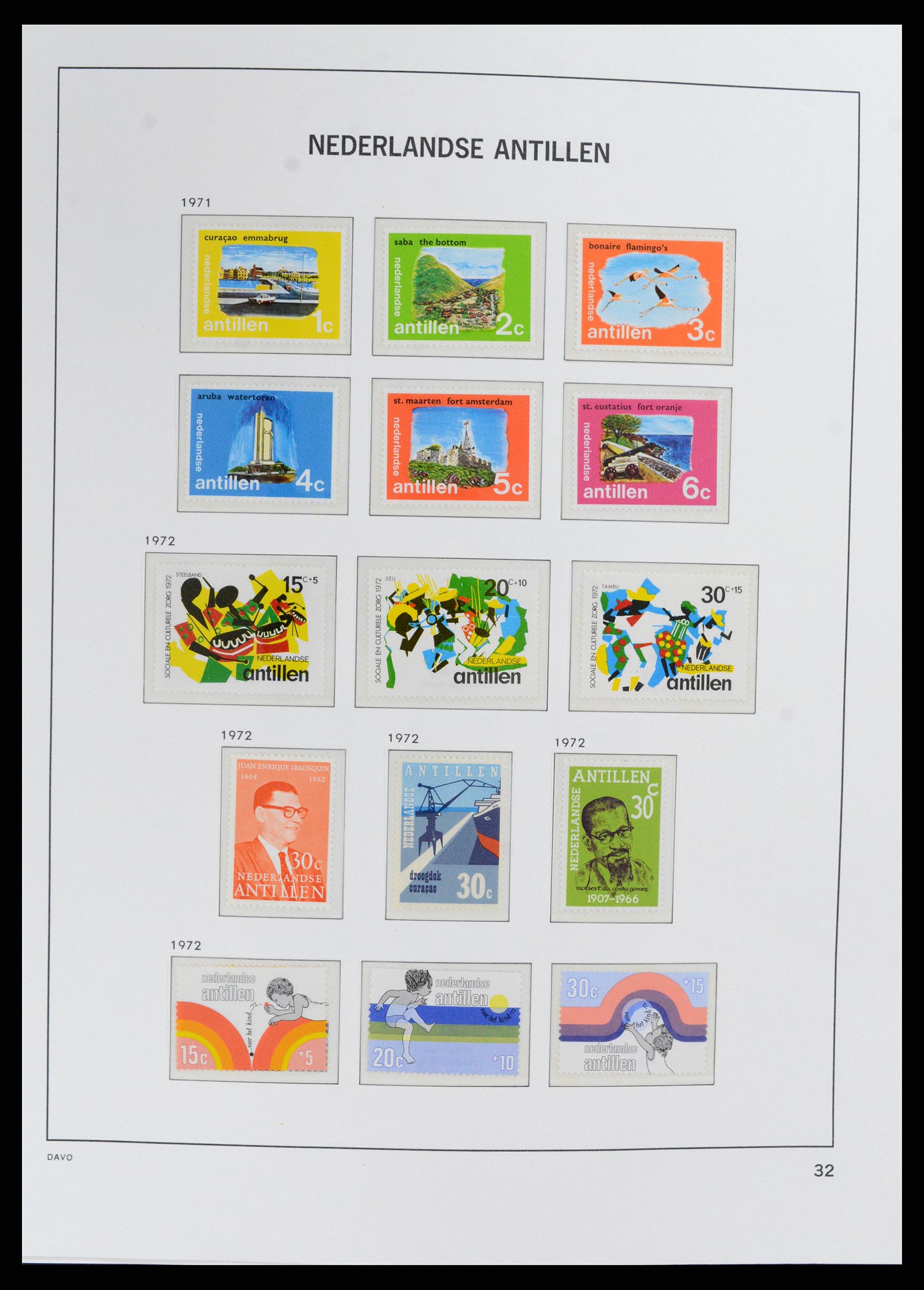 37844 033 - Stamp Collection 37844 Curaçao/Antilles 1873-2010.