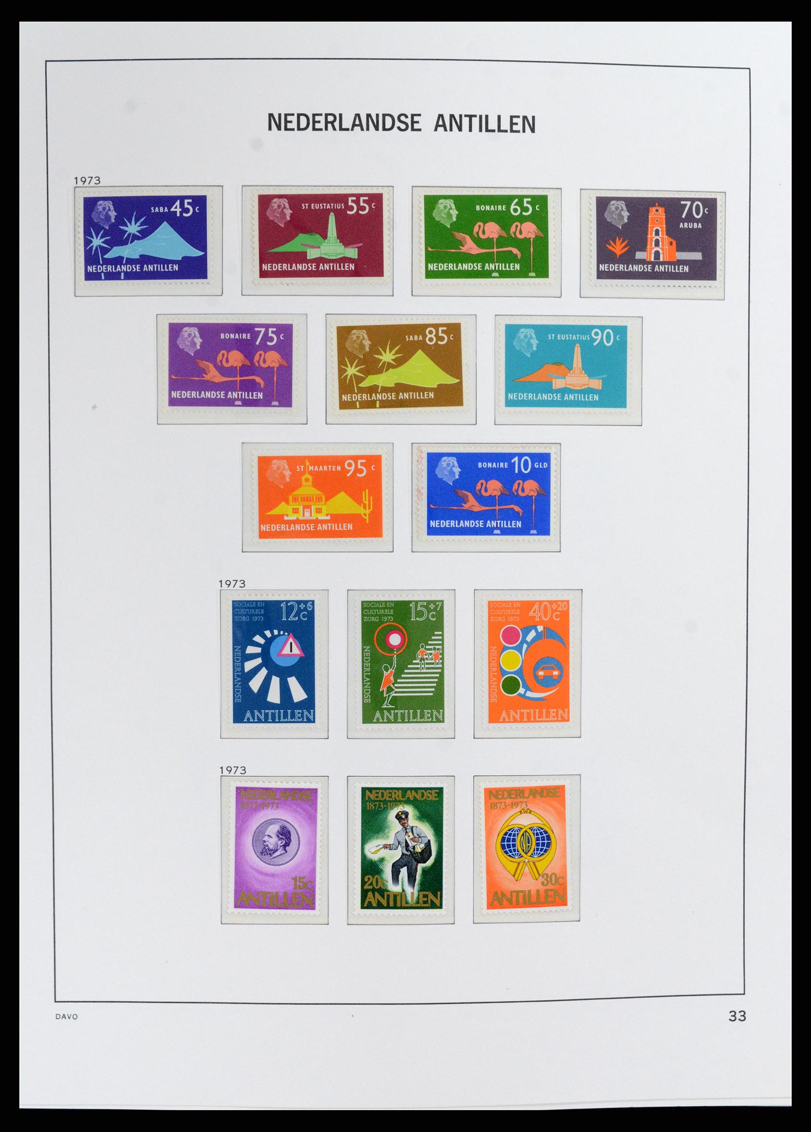37844 034 - Stamp Collection 37844 Curaçao/Antilles 1873-2010.