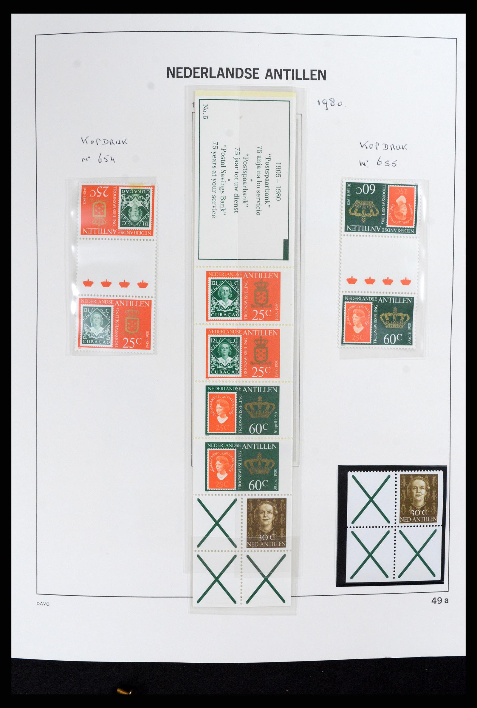 37844 071 - Stamp Collection 37844 Curaçao/Antilles 1873-2010.