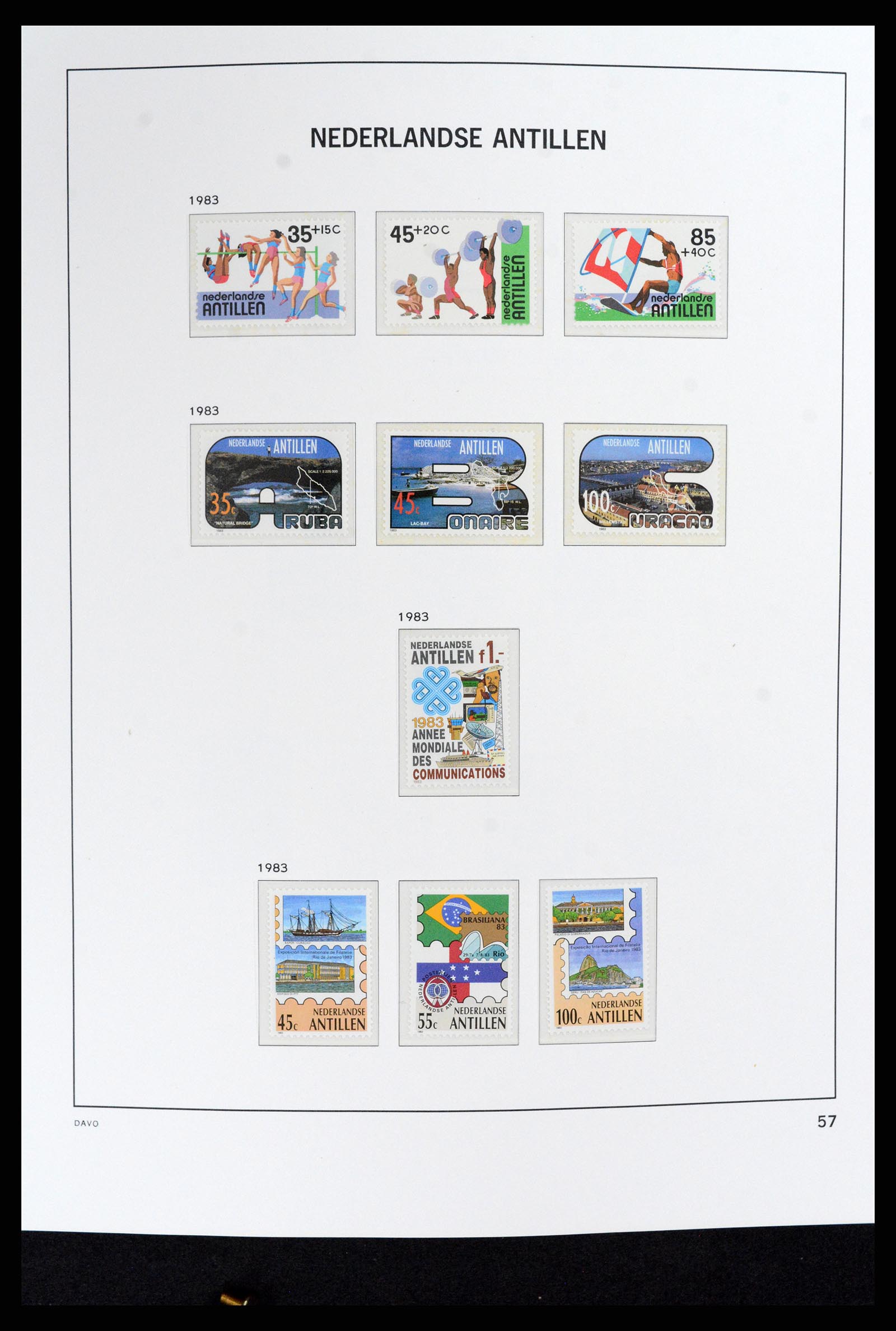 37844 085 - Stamp Collection 37844 Curaçao/Antilles 1873-2010.
