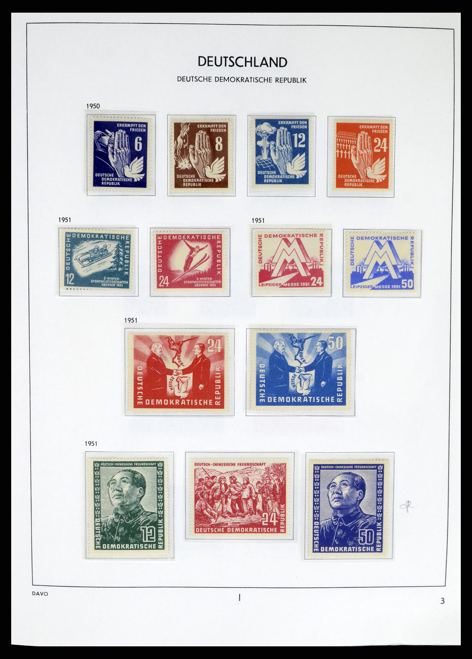 37847 003 - Postzegelverzameling 37847 DDR 1949-1990.