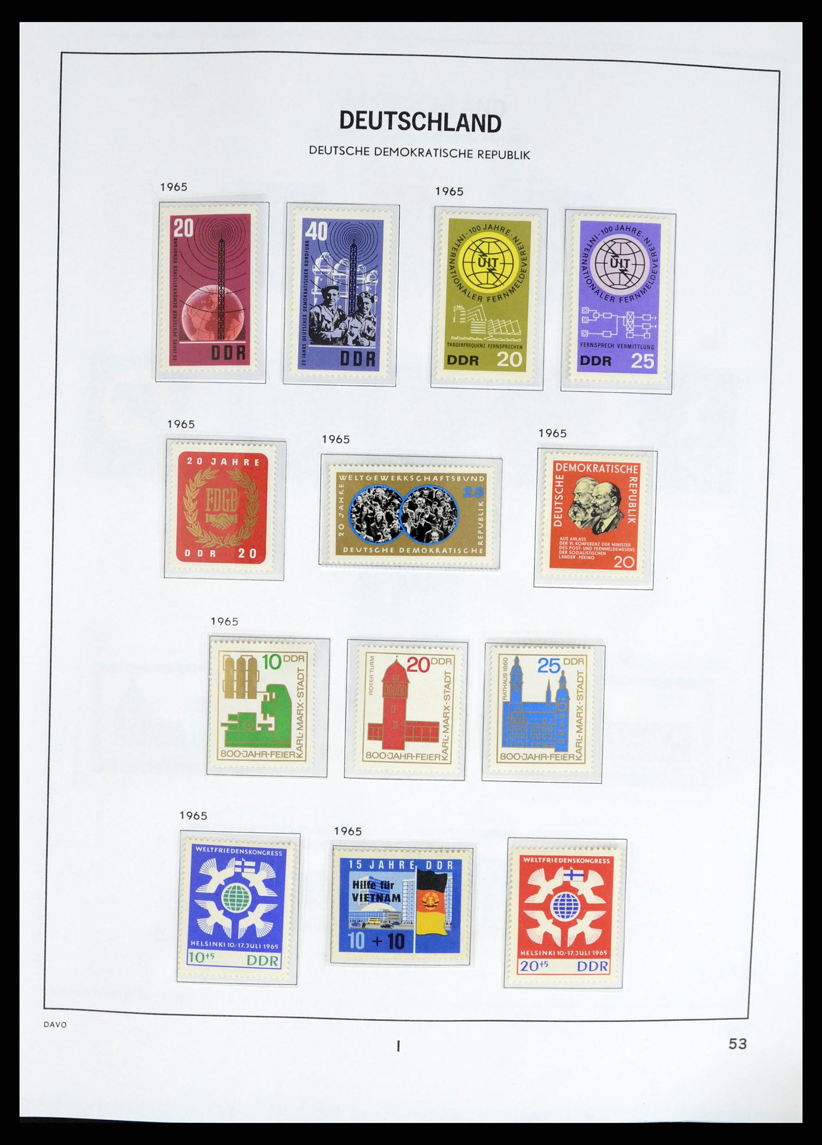 37847 055 - Postzegelverzameling 37847 DDR 1949-1990.