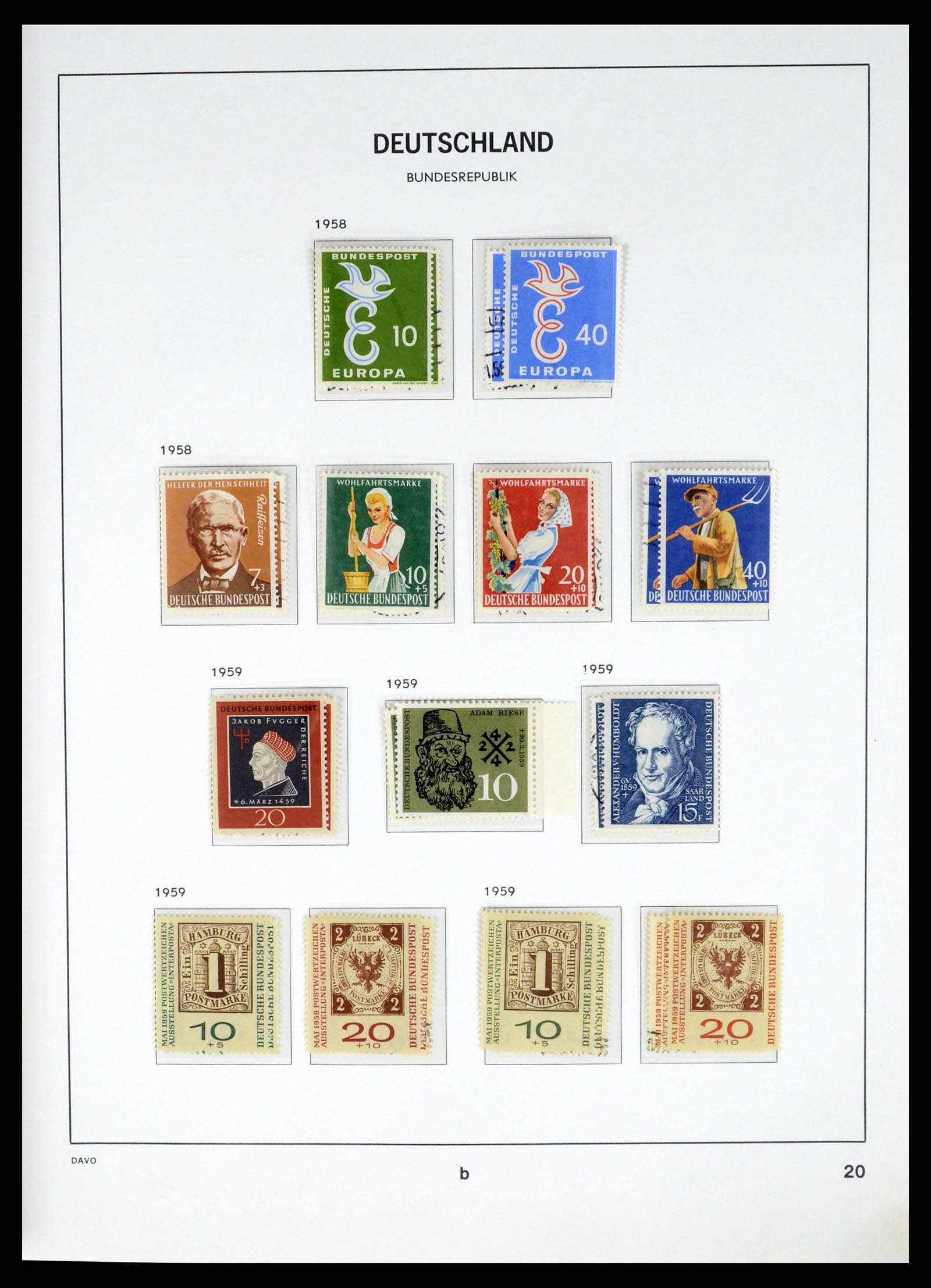 37848 016 - Stamp Collection 37848 Bundespost 1949-2021!
