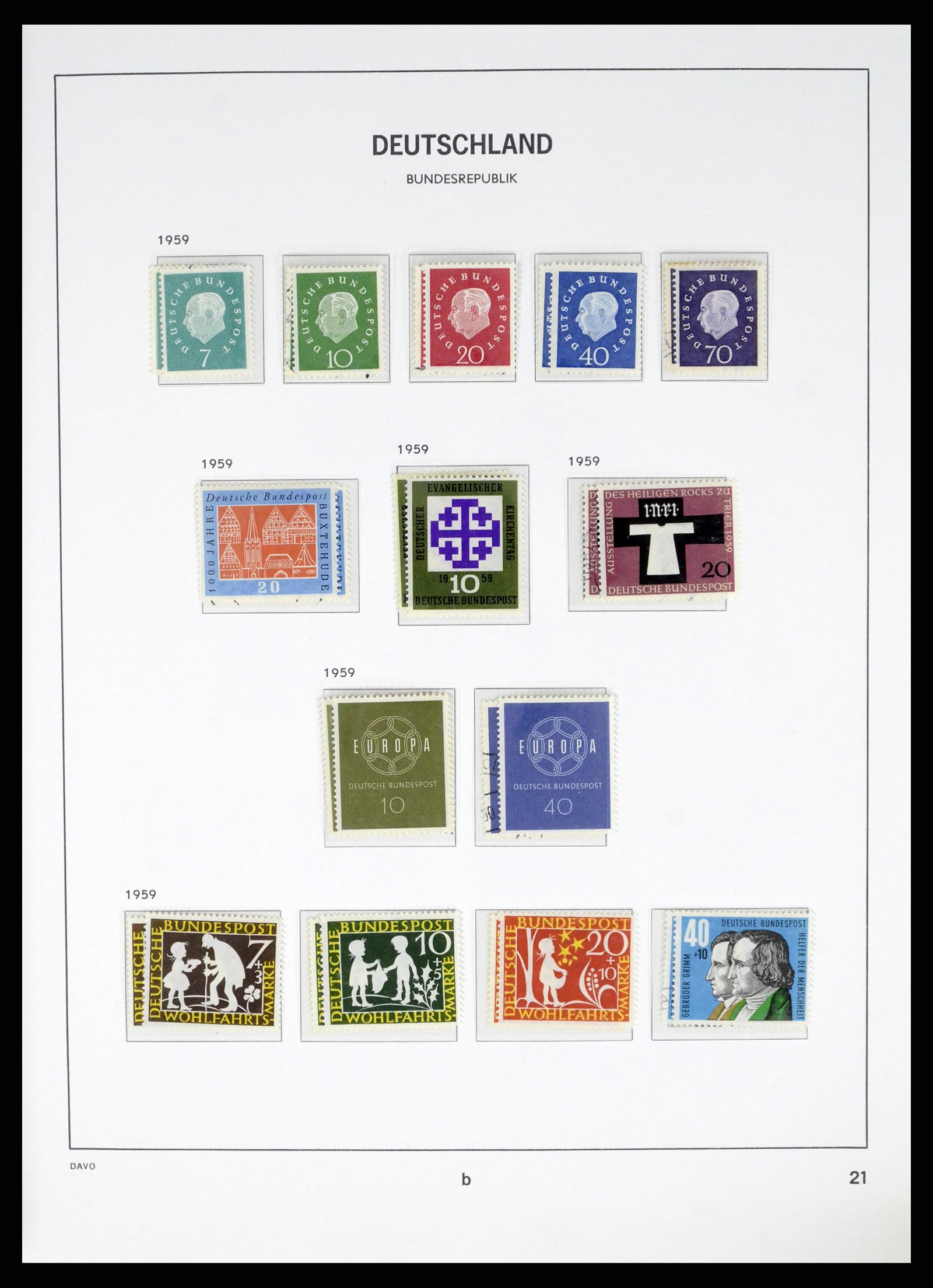 37848 017 - Stamp Collection 37848 Bundespost 1949-2021!