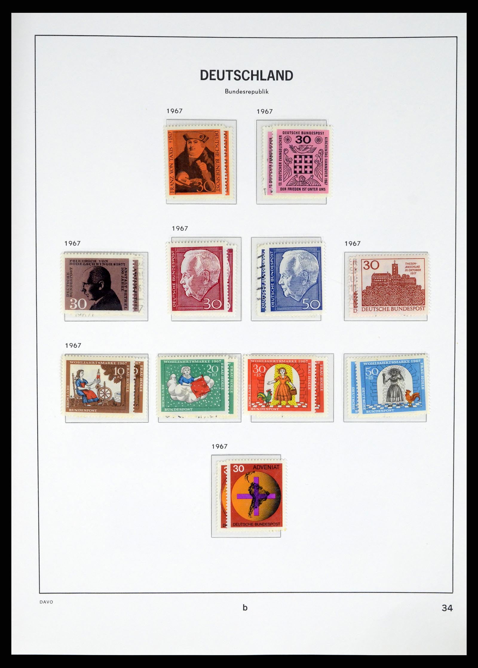 37848 033 - Stamp Collection 37848 Bundespost 1949-2021!