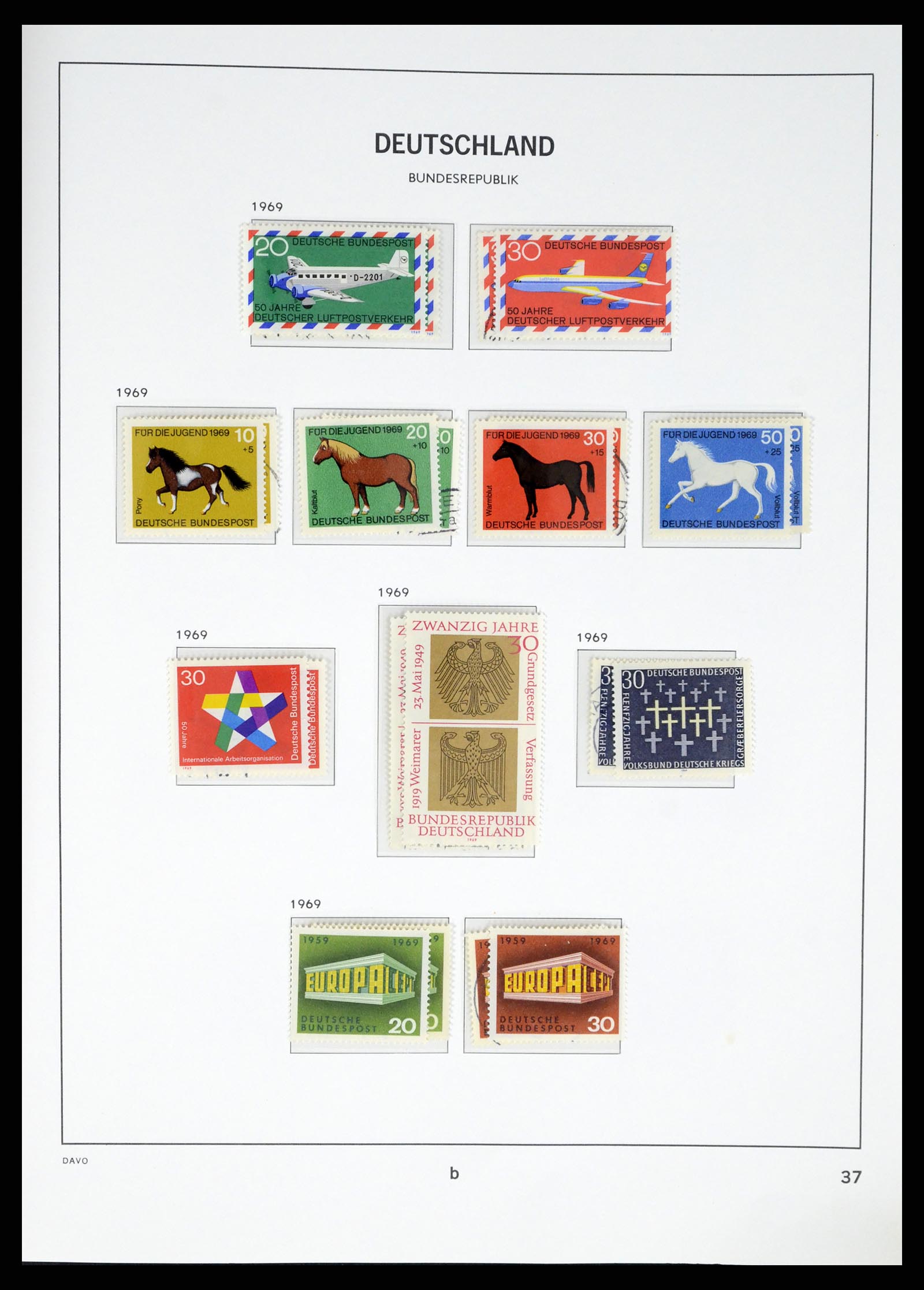 37848 036 - Stamp Collection 37848 Bundespost 1949-2021!