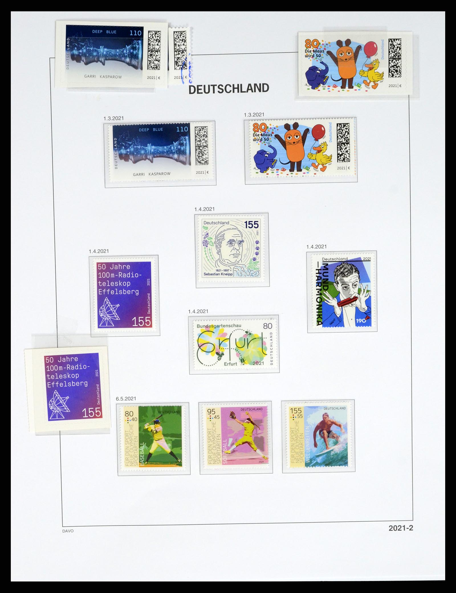 37848 387 - Stamp Collection 37848 Bundespost 1949-2021!