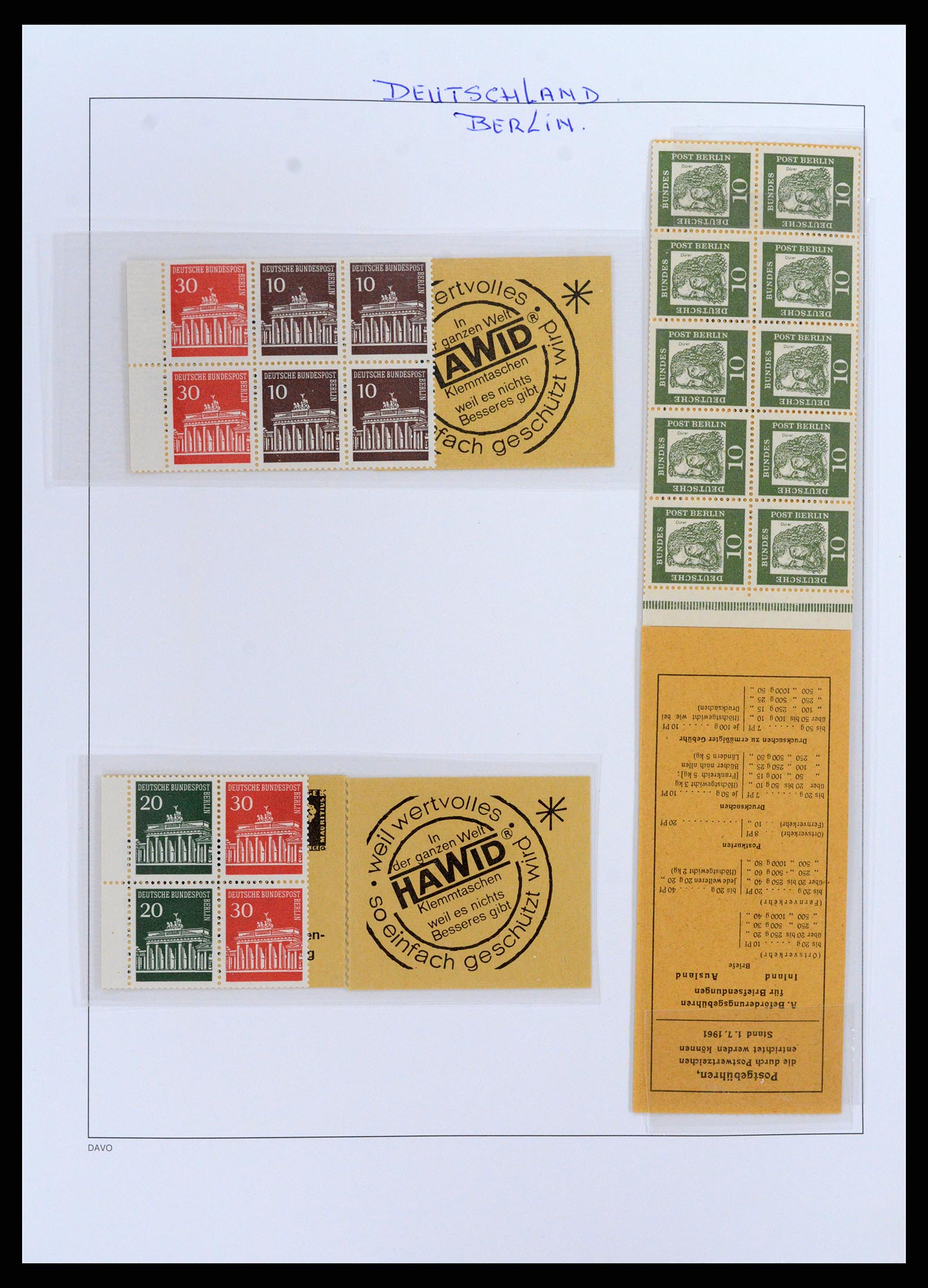 37849 002 - Postzegelverzameling 37849 Berlijn 1948-1990.