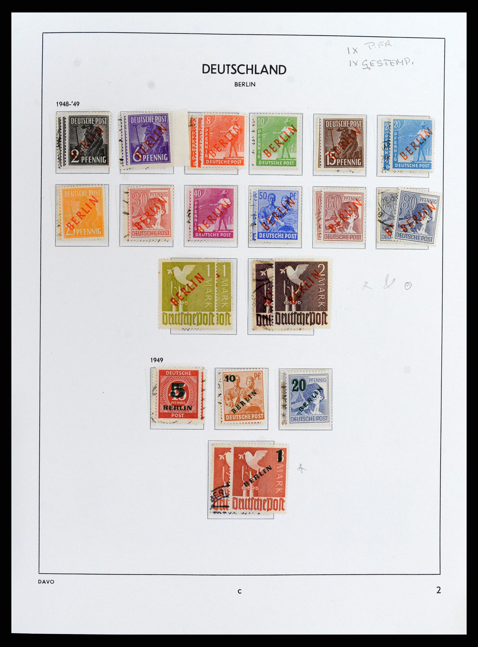 37849 007 - Postzegelverzameling 37849 Berlijn 1948-1990.