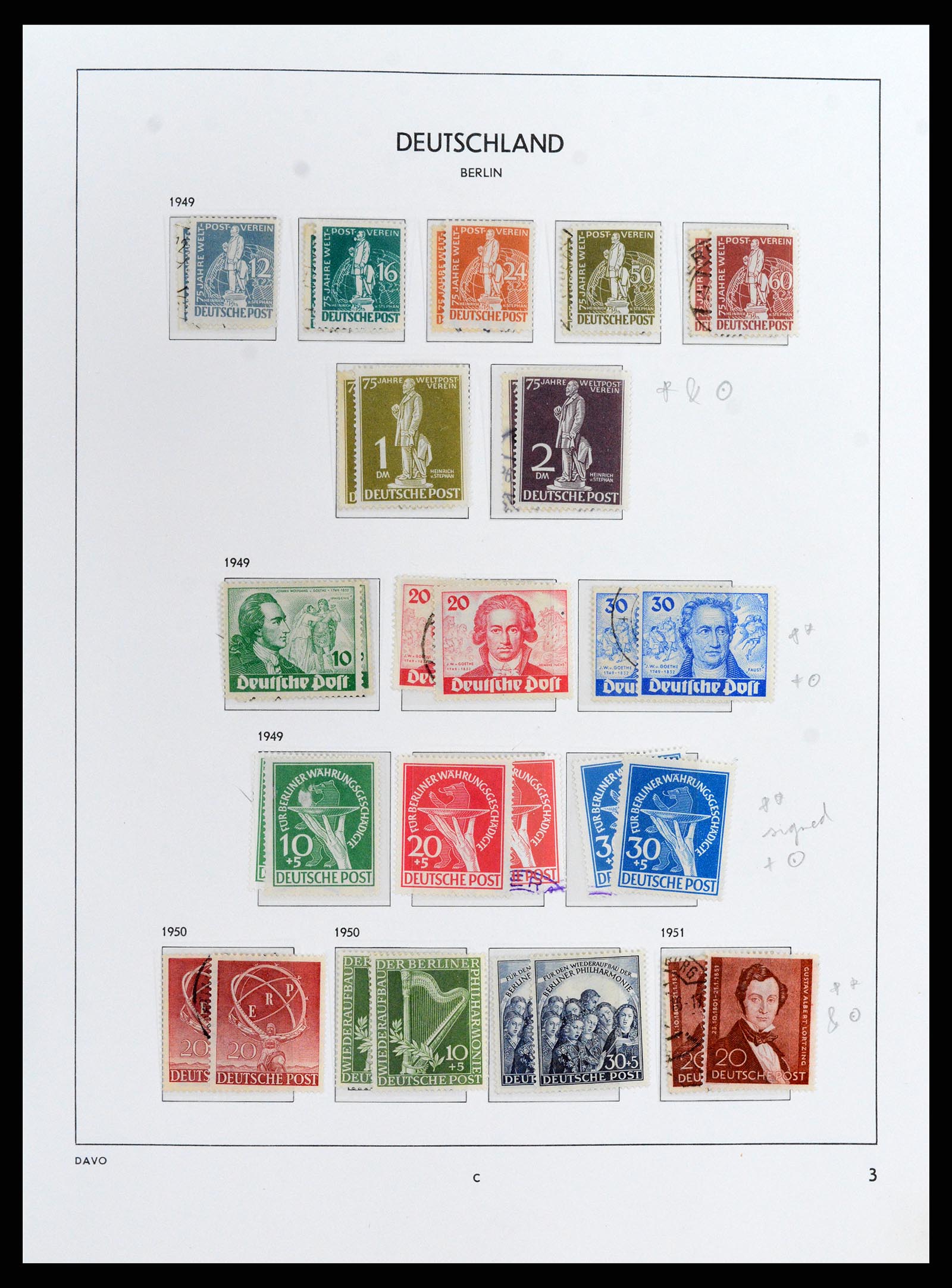 37849 008 - Postzegelverzameling 37849 Berlijn 1948-1990.