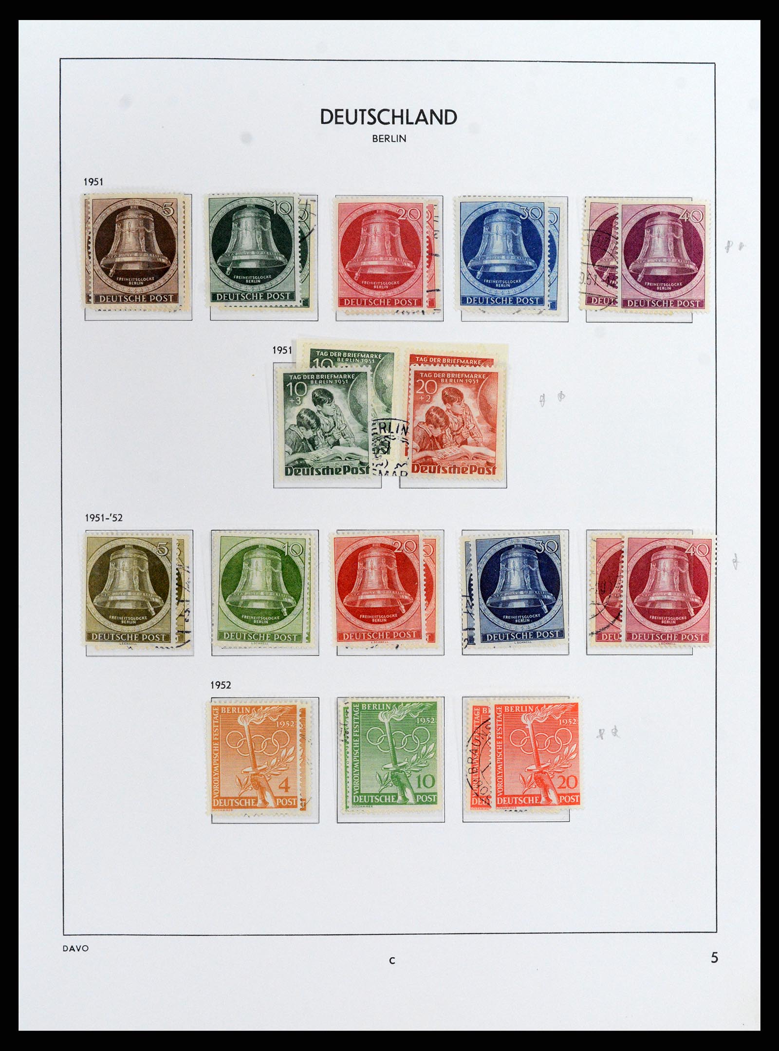 37849 010 - Postzegelverzameling 37849 Berlijn 1948-1990.