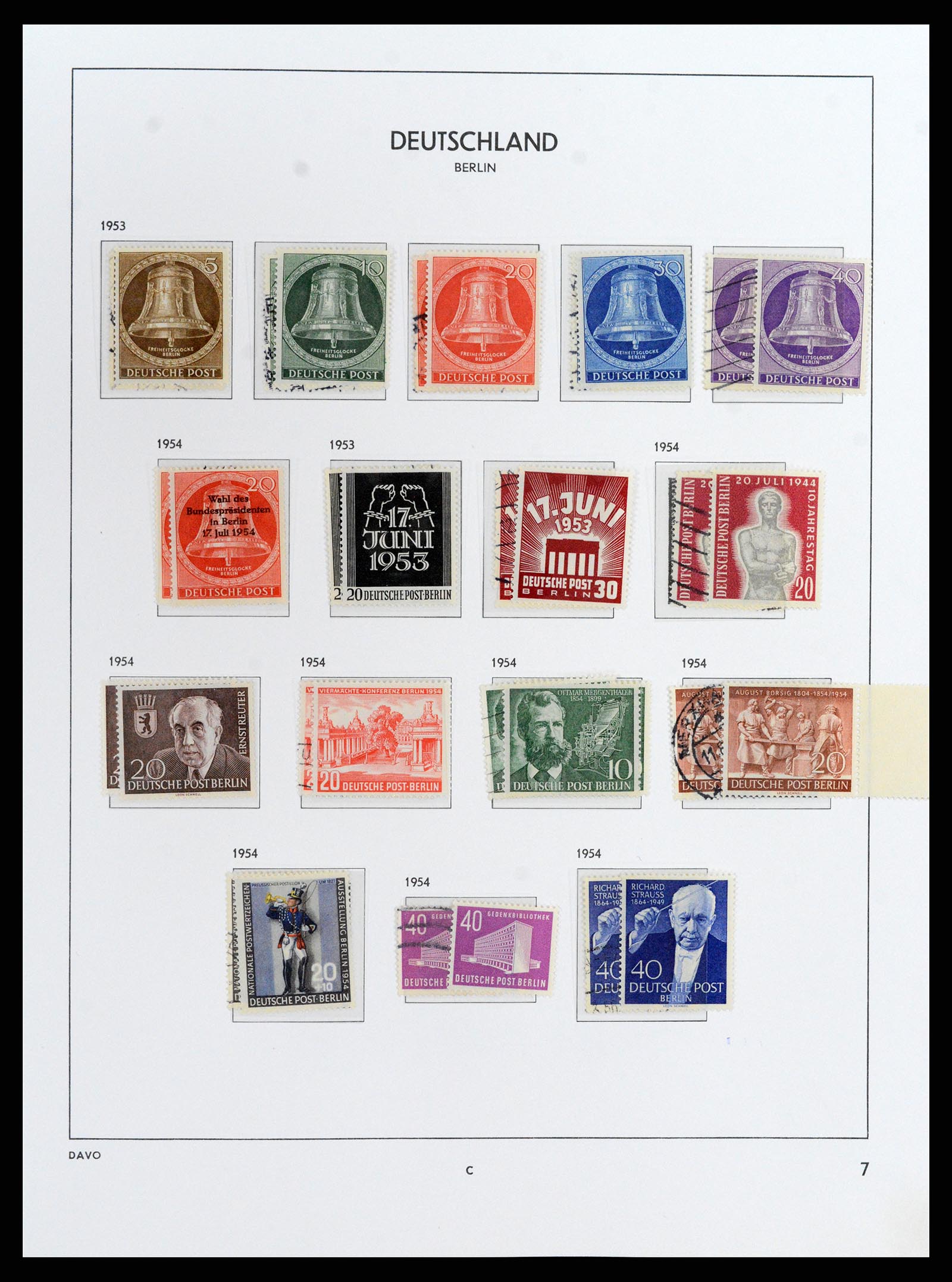 37849 012 - Postzegelverzameling 37849 Berlijn 1948-1990.