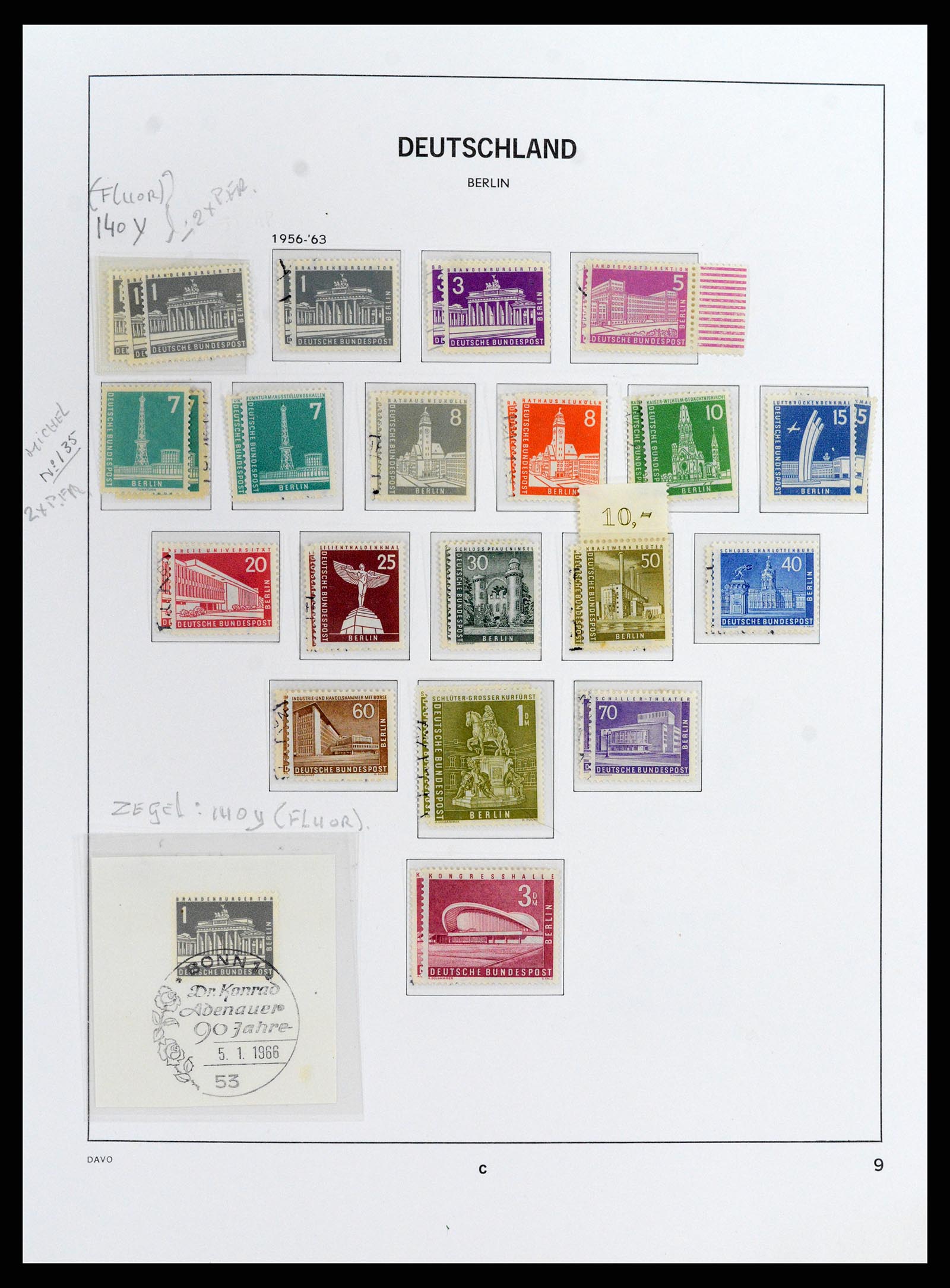 37849 014 - Postzegelverzameling 37849 Berlijn 1948-1990.