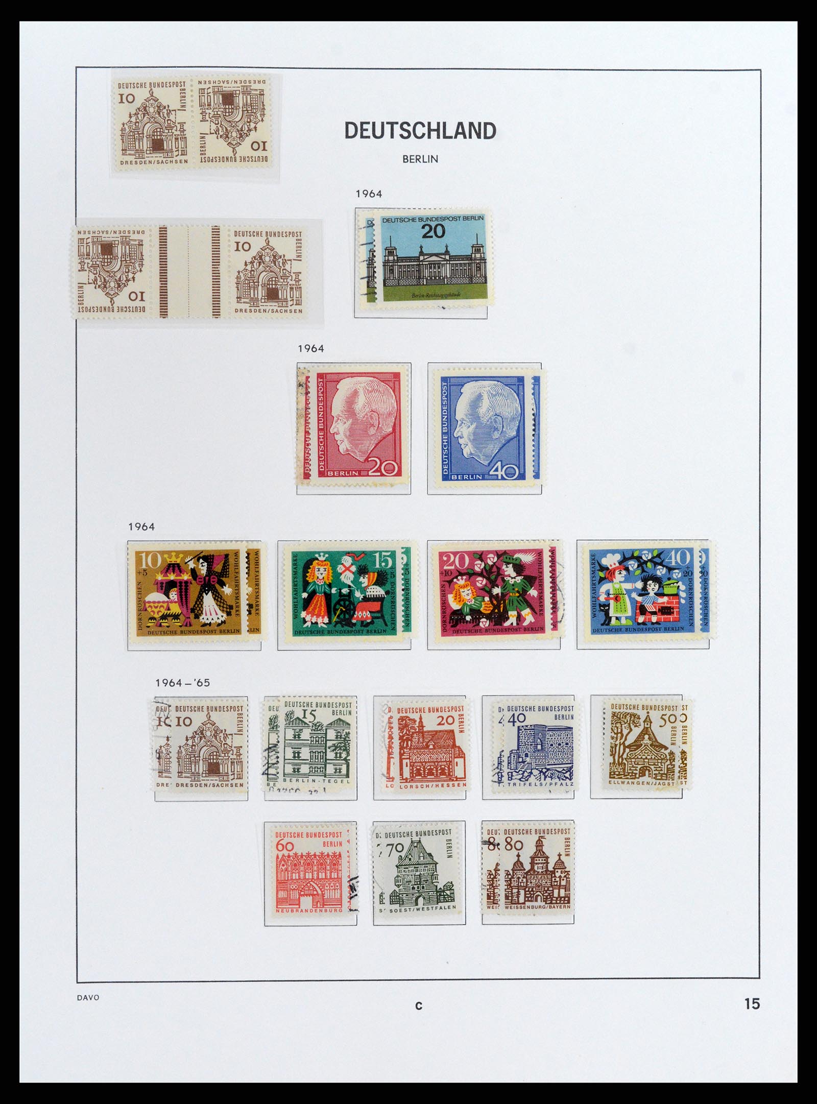 37849 020 - Postzegelverzameling 37849 Berlijn 1948-1990.