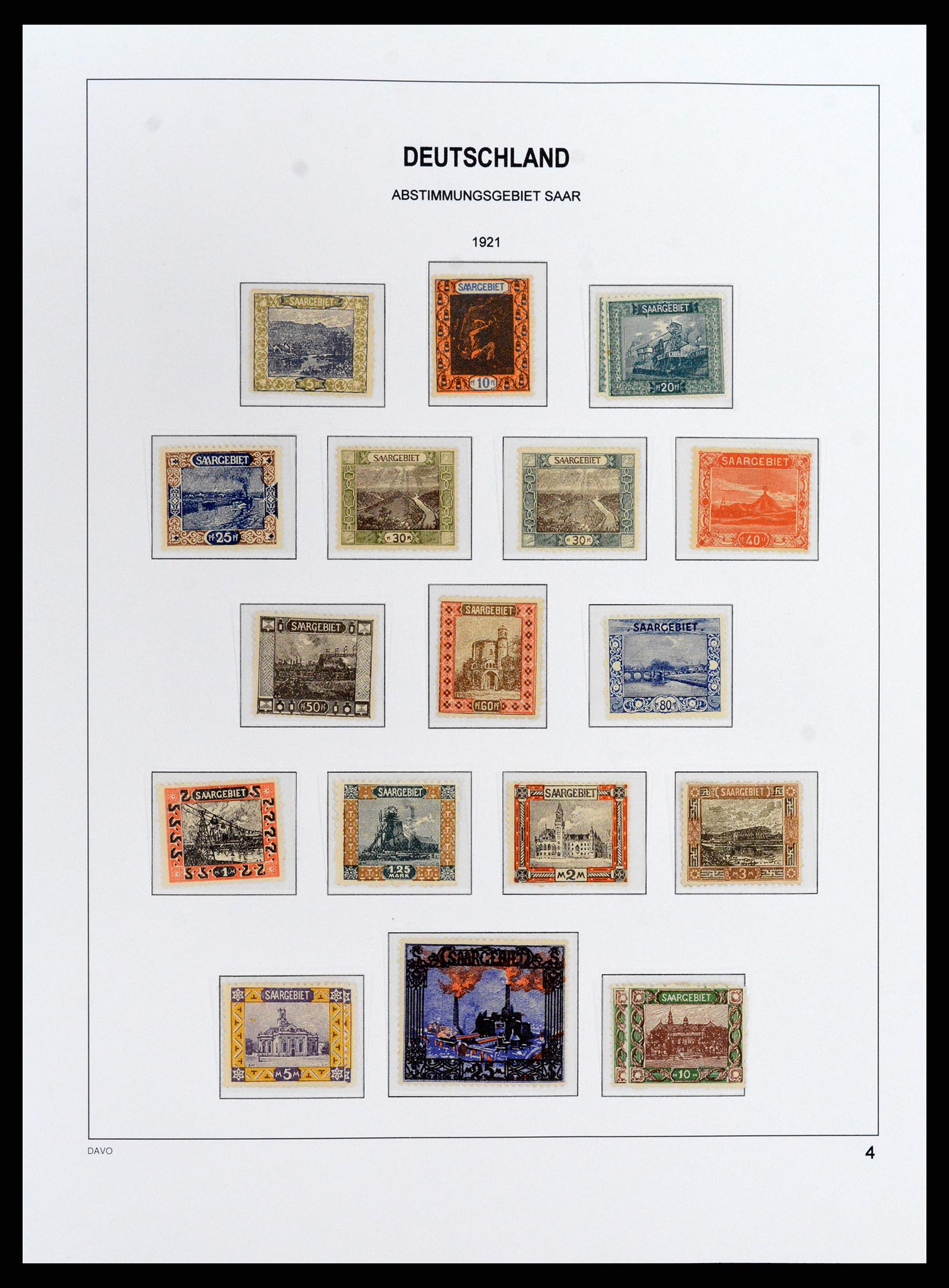 37852 004 - Stamp Collection 37852 Saar 1920-1959.