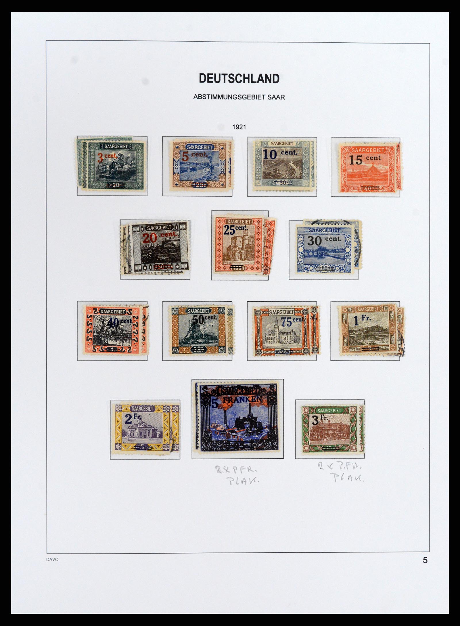 37852 005 - Stamp Collection 37852 Saar 1920-1959.