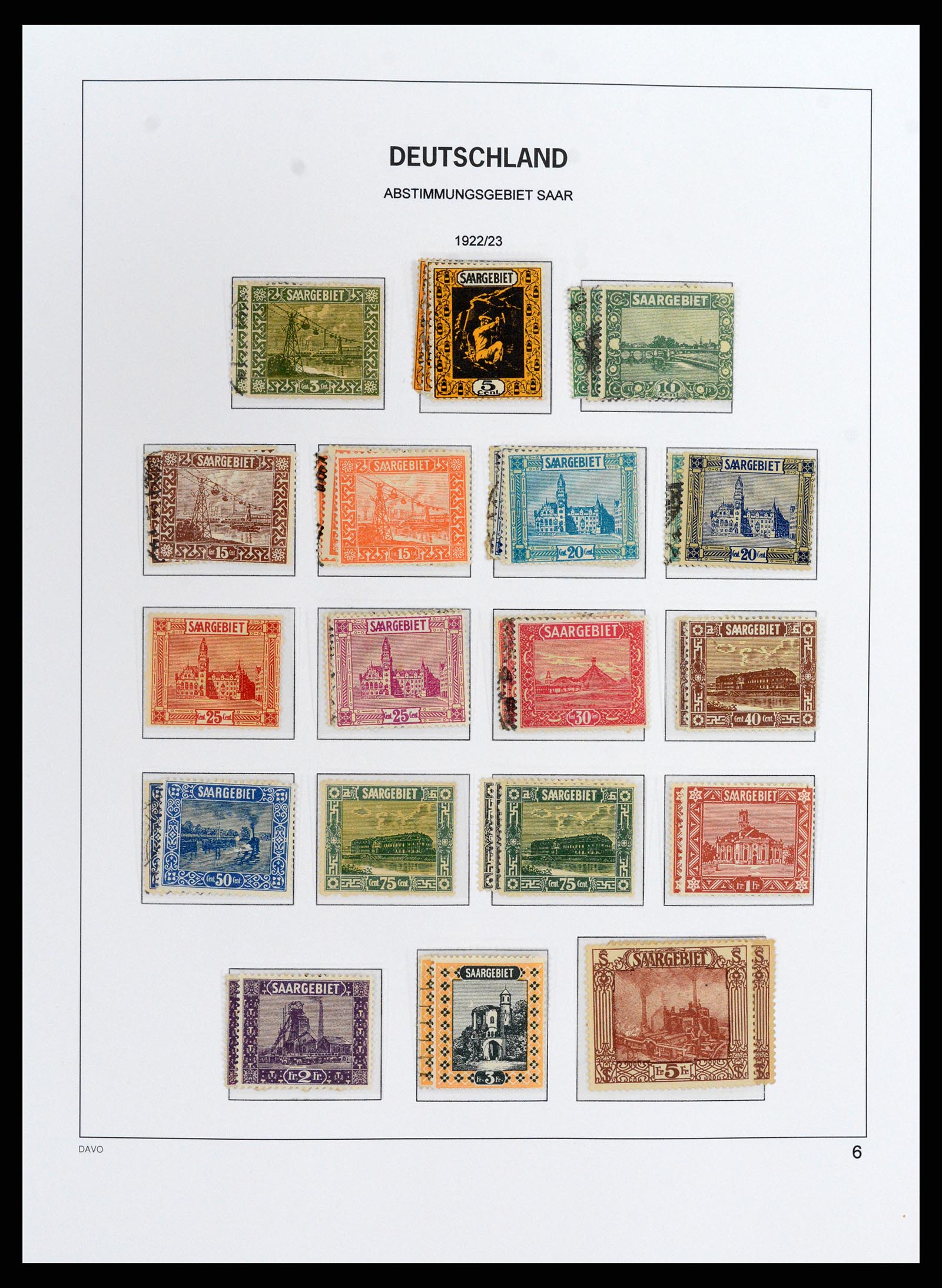 37852 006 - Stamp Collection 37852 Saar 1920-1959.