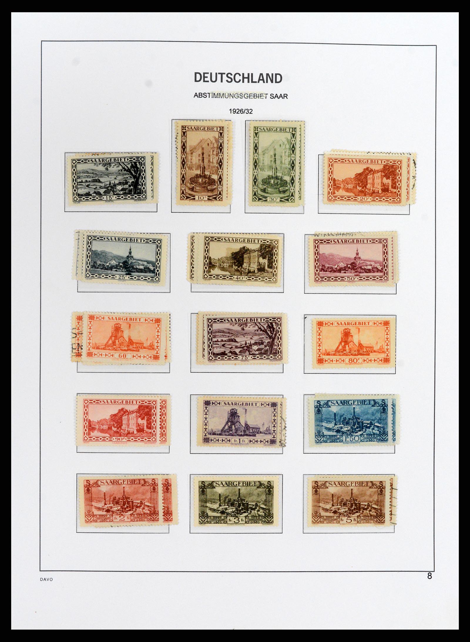 37852 008 - Stamp Collection 37852 Saar 1920-1959.
