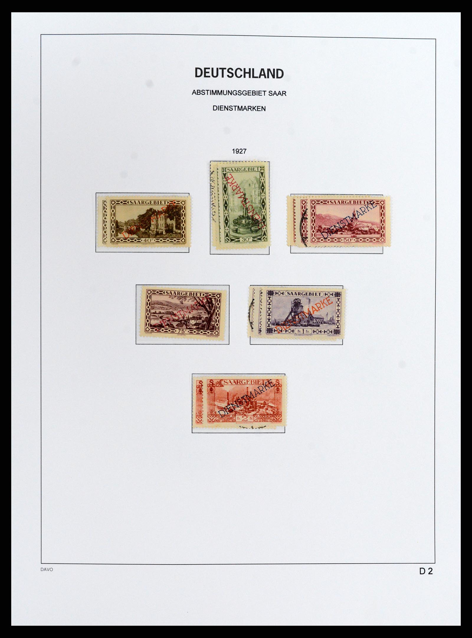 37852 017 - Stamp Collection 37852 Saar 1920-1959.
